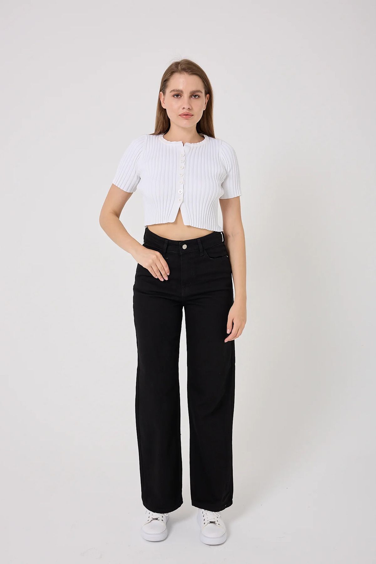 sernoy lomera SL4606 - Palazzo Denim Pantolon