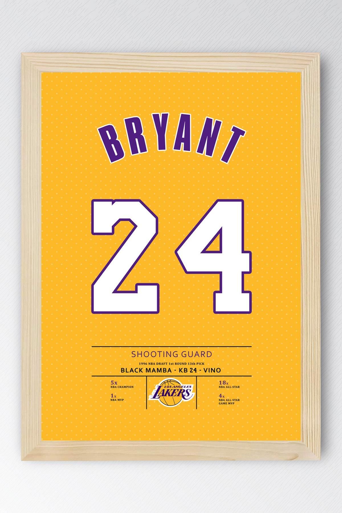 Saturn Kobe Bryant Forma Çerçeveli Tablo - Los Angeles Lakers NBA Posteri Tablo