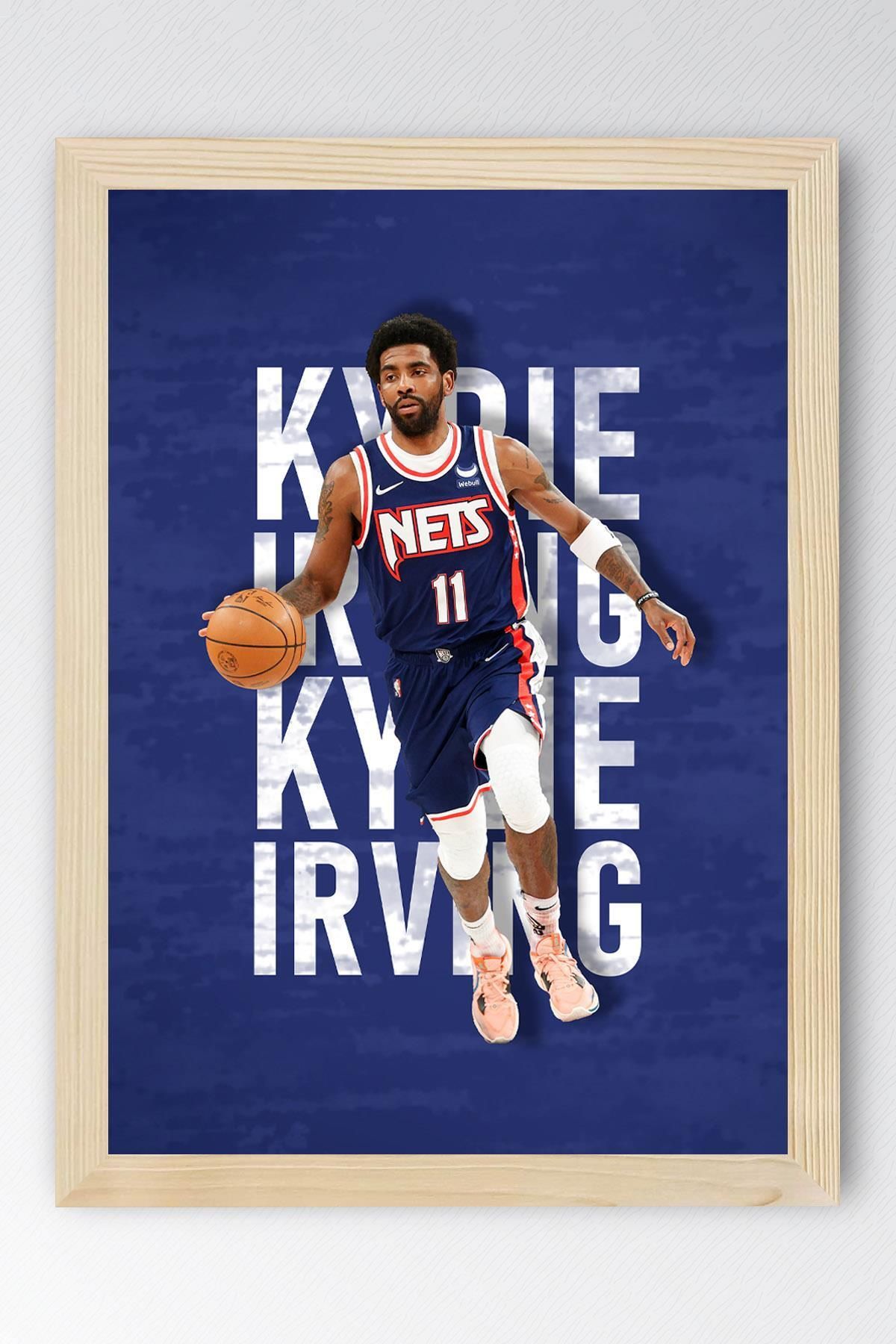 Saturn Kyrie Irving Çerçeveli Tablo - Basketbol NBA Posteri Tablo