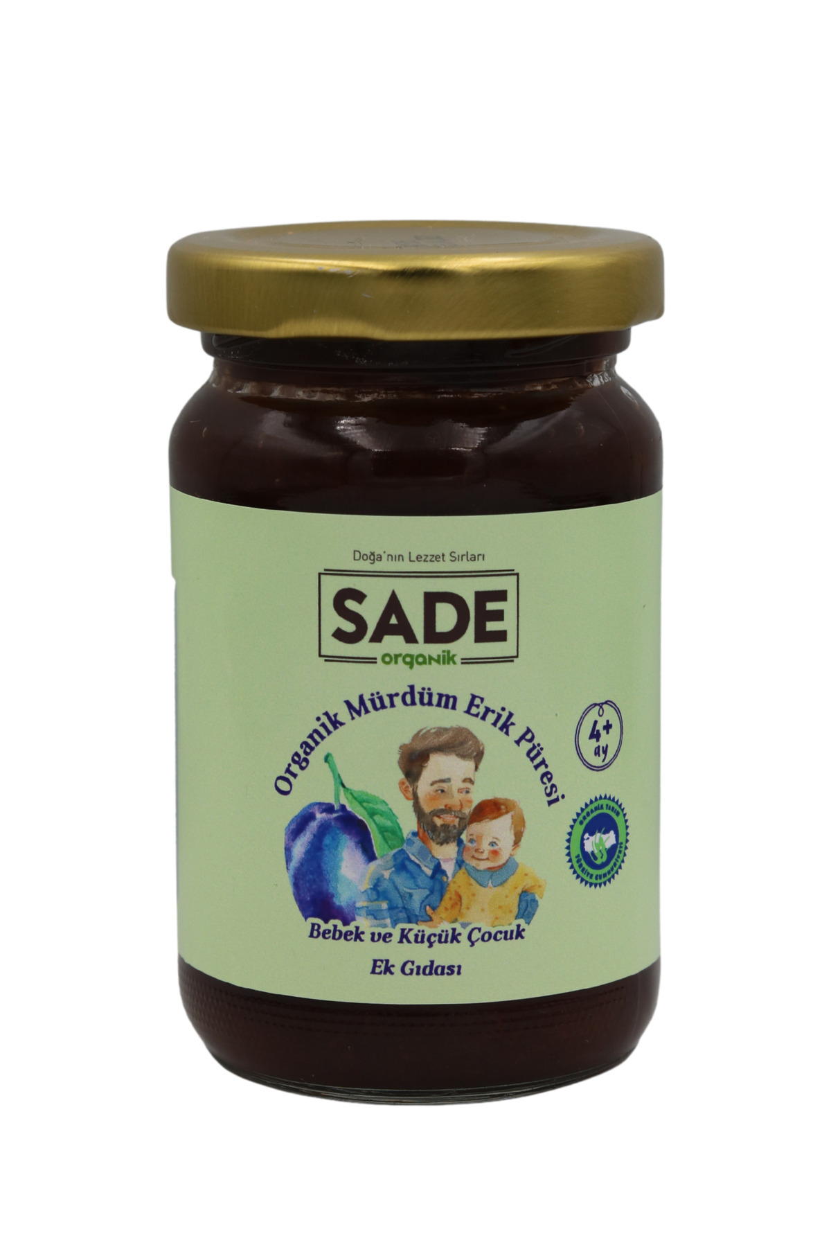 Sade Organik Organik Mürdüm Erik Püresi 100gr (4+ay)