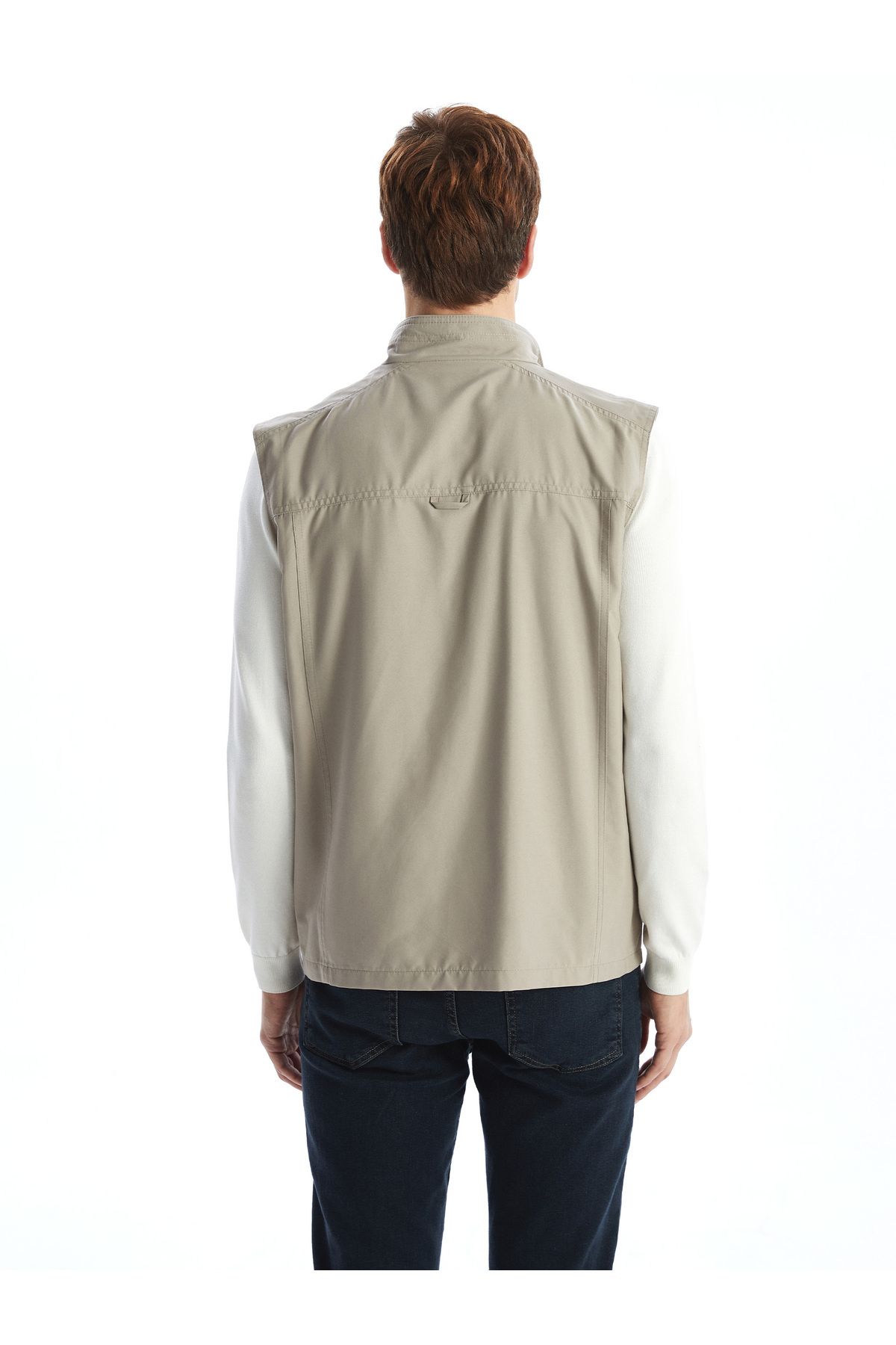 LC Waikiki-Herren-Jagdweste mit Stehkragen und Standard-Passform 5