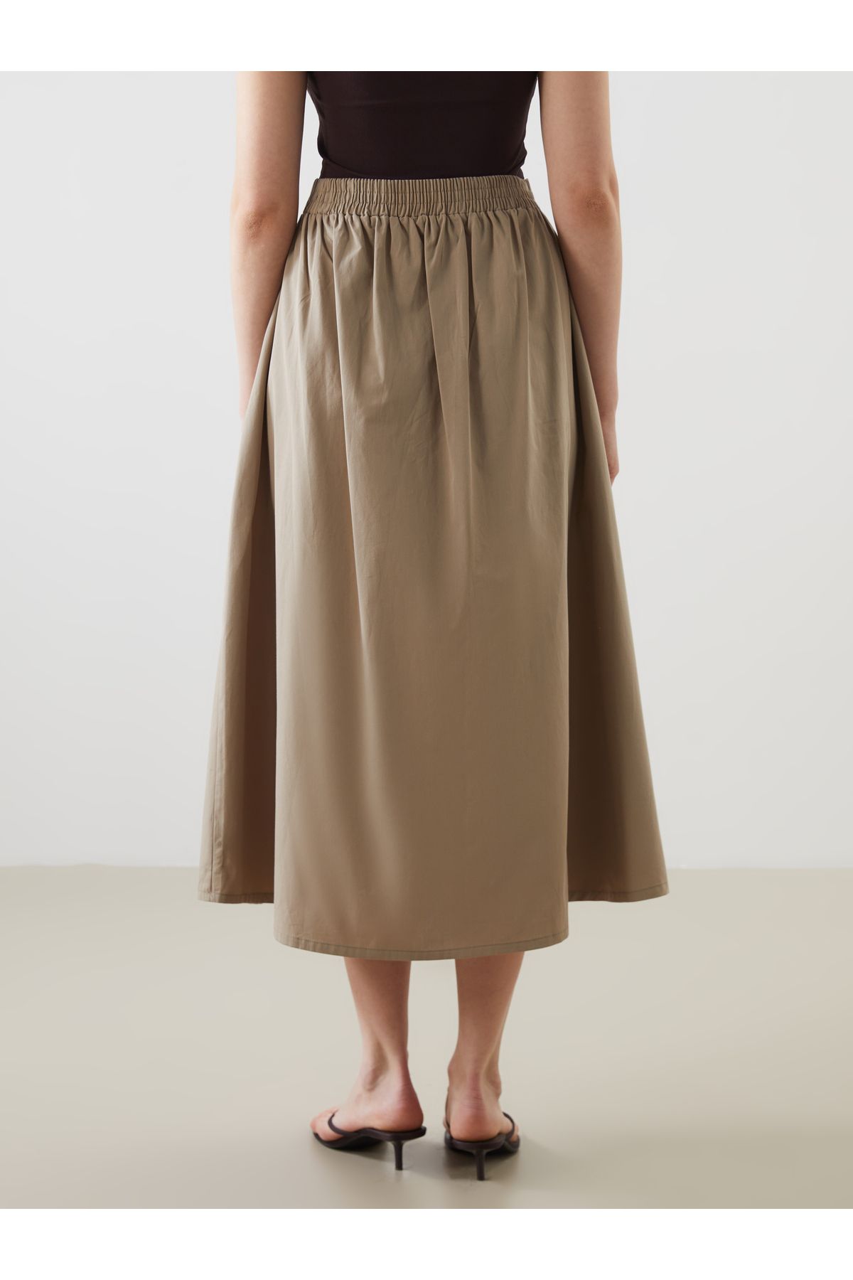 LC Waikiki-Pleated Skirt with Elastic Waist 4