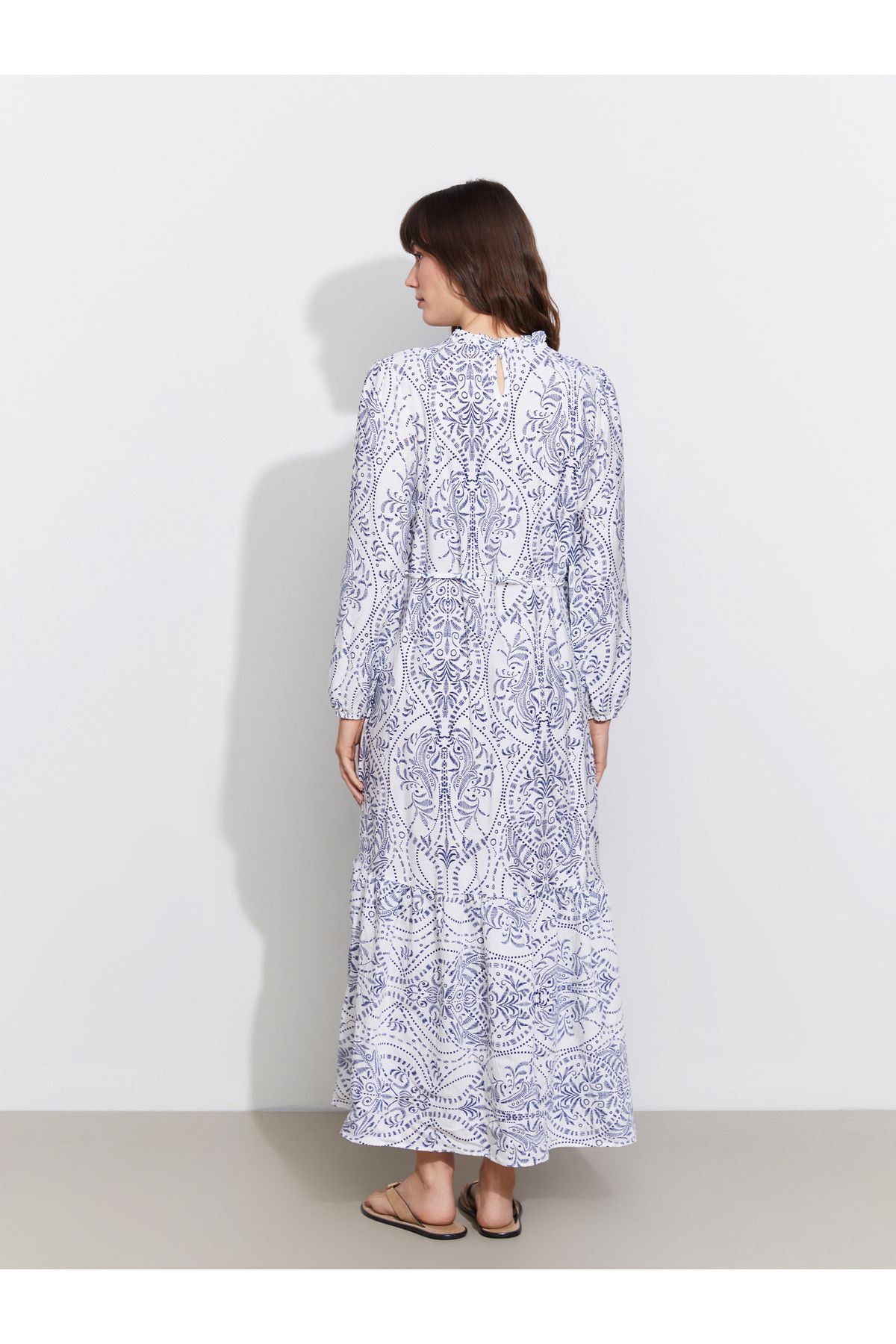 LC Waikiki-Rochie de damă cu model cu guler vertical 4