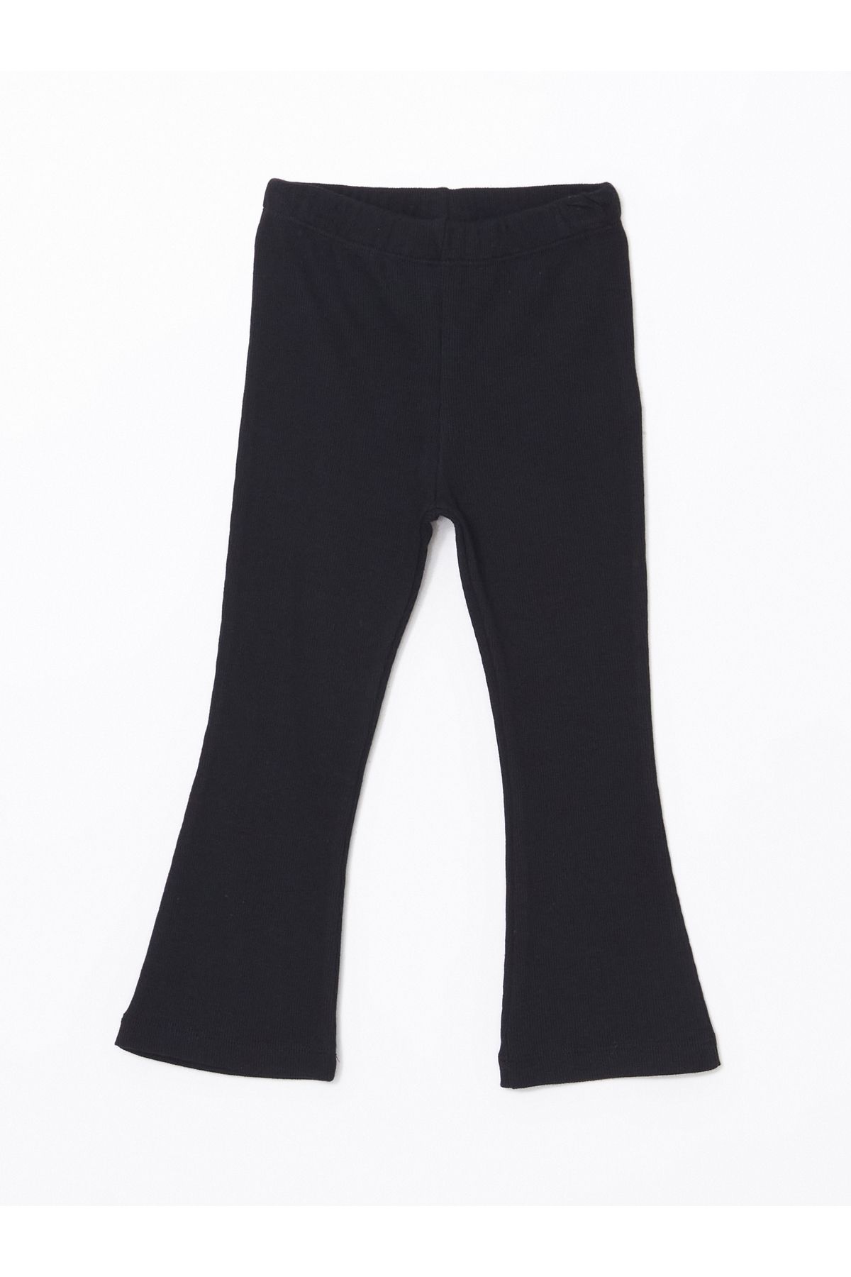 LC Waikiki-Basic Girl's Flared Leg Tights with Elastic Waist 1