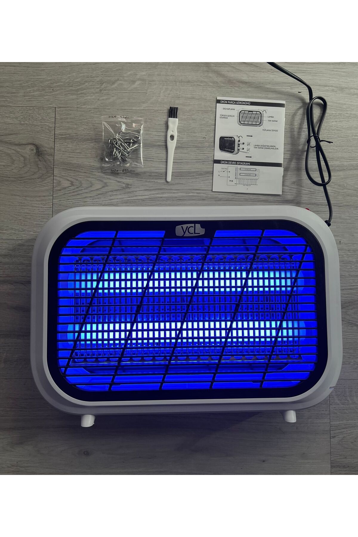 OKYANUSAYD 2500 VOLT ÇİFT YÖNLÜ ULTRAVİYOLE 80M2 ETKİLİ 2x10 WATT HAZNELİ ETKİLİ SİNEK KOVUCU CİHAZ