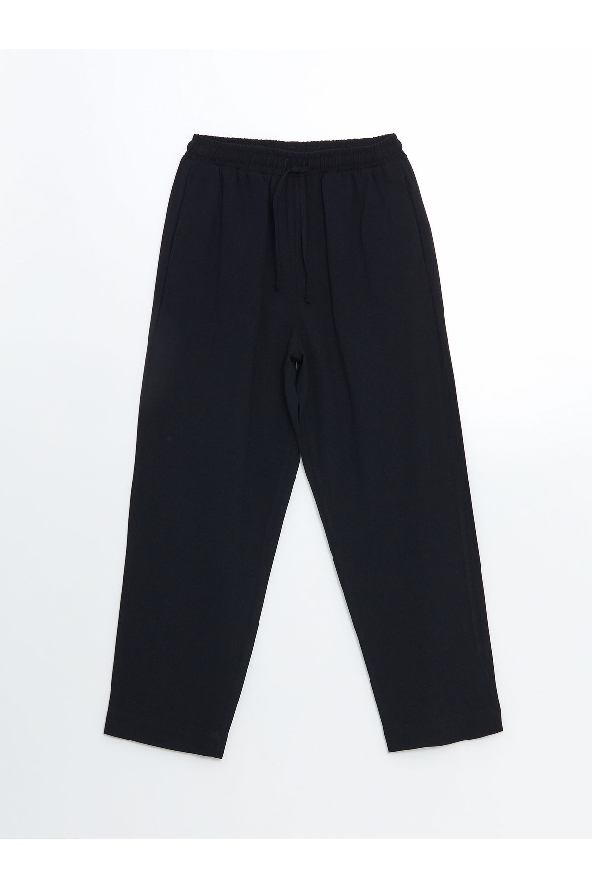 LC Waikiki-Pantaloni de damă în amestec de in cu talie elastică 1