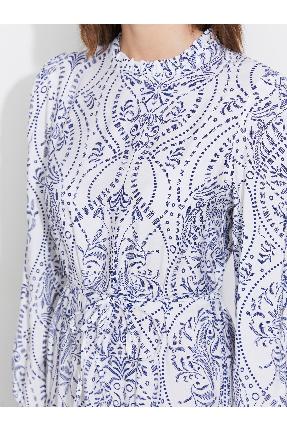 LC Waikiki-Rochie de damă cu model cu guler vertical 3