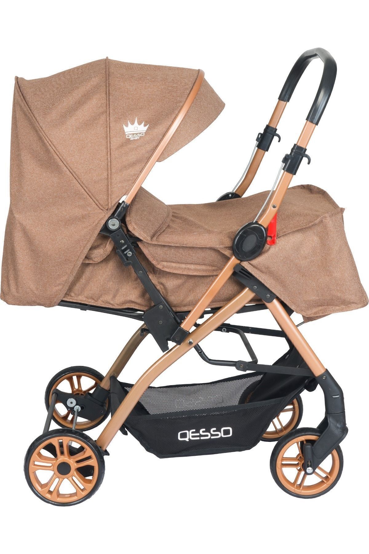 4 Baby Aqua Çift Yönlü Bebek Arabası Antrasit Kahve Travel Puset Termal Çanta fotoğrafı 3 (önizleme)