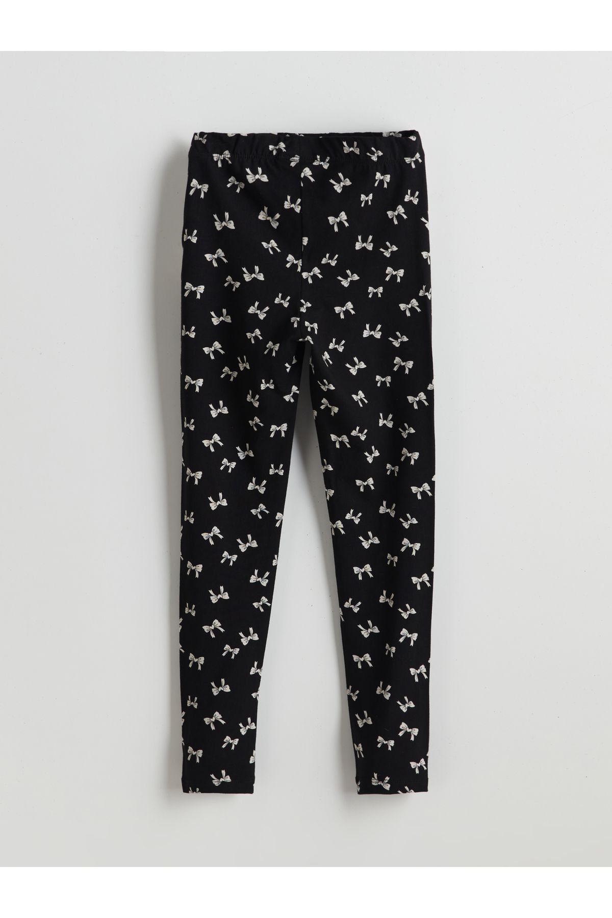 LC Waikiki-Girls' Leggings with Elastic Waist and Ribbon Print 2