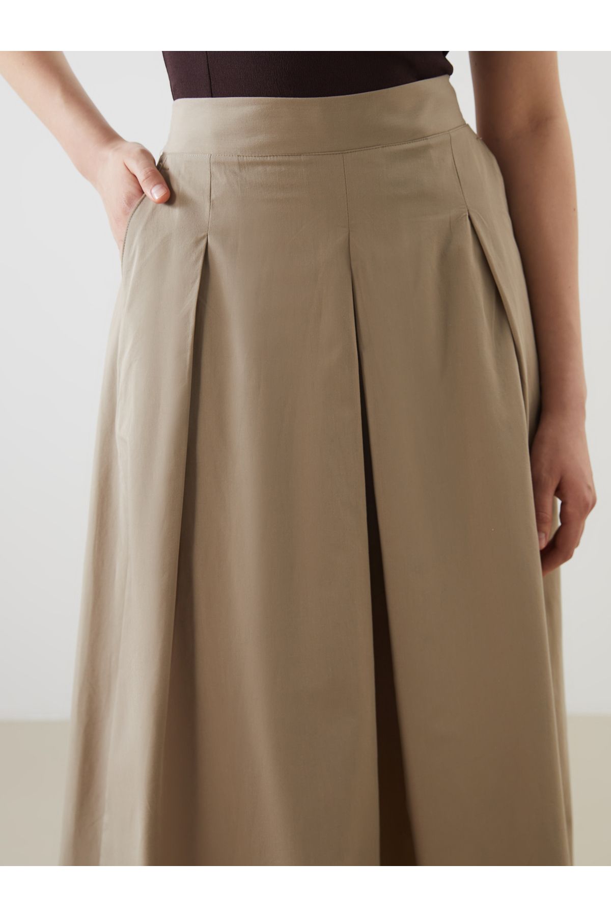 LC Waikiki-Pleated Skirt with Elastic Waist 3