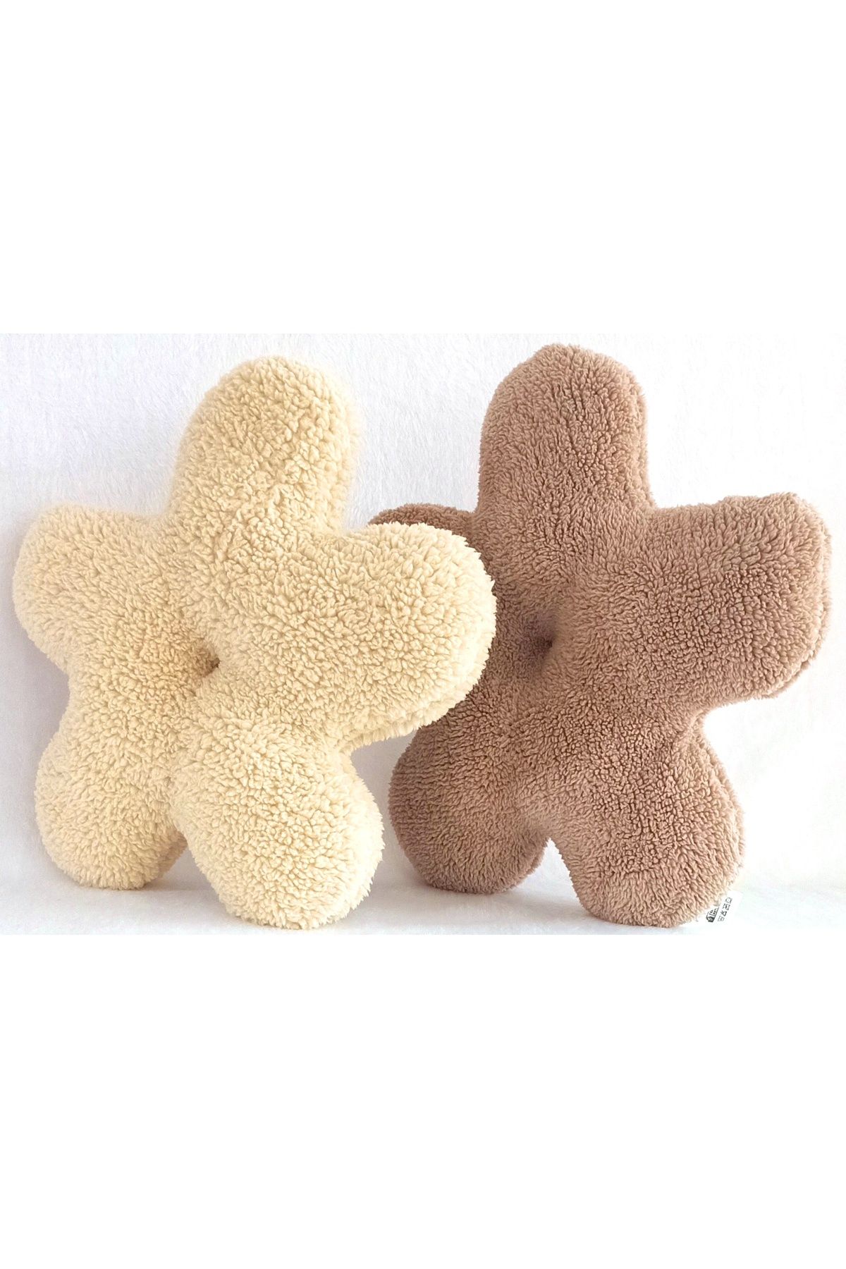 BaNaDa Oyuncak Flowers Bebek Çocuk Odası 2'li Çiçek Yastık Dekoratif Kırlent - 32 x 32 cm.