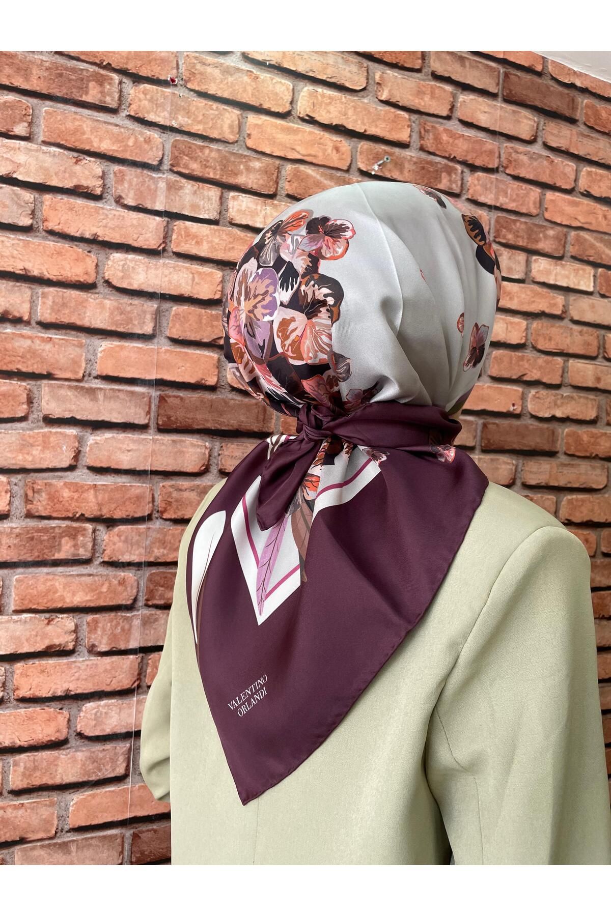 Valentino Orlandi twill ipek eşarp