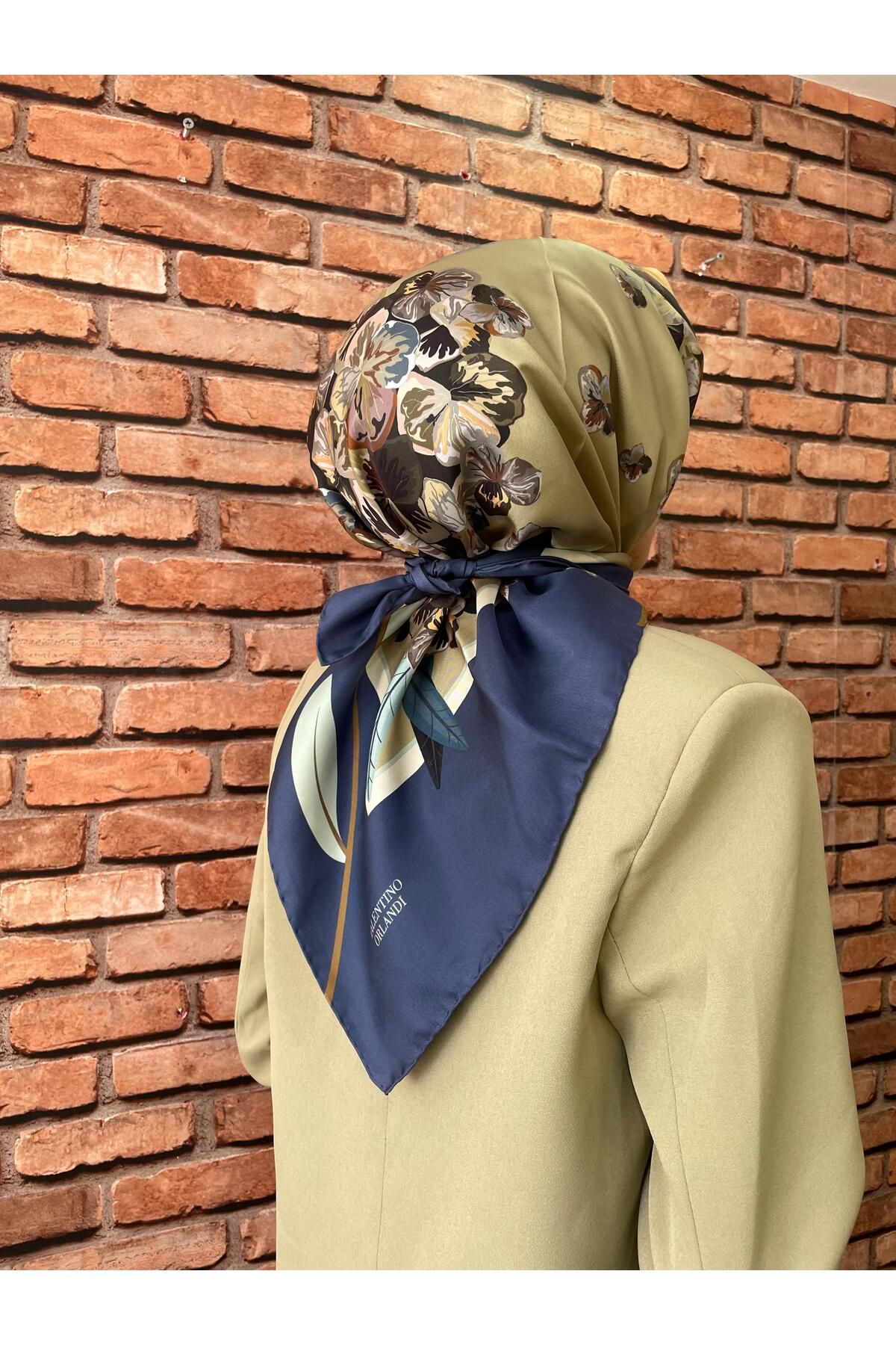 Valentino Orlandi twill ipek eşarp