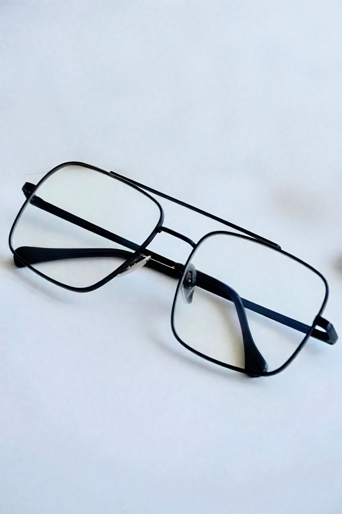 Chunky Frame Unısex Şeffaf Siyah Çerçeveli İmaj Gözlük