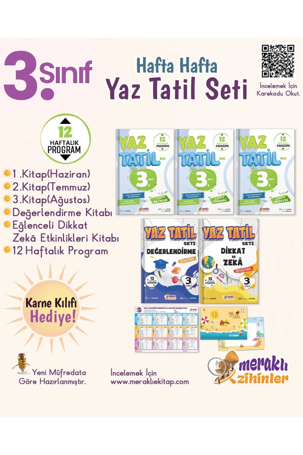Günay Yayınları 3.SINIF MERAKLI ZİHİNLER TATİL KİTABI 2025 GÜNCEL