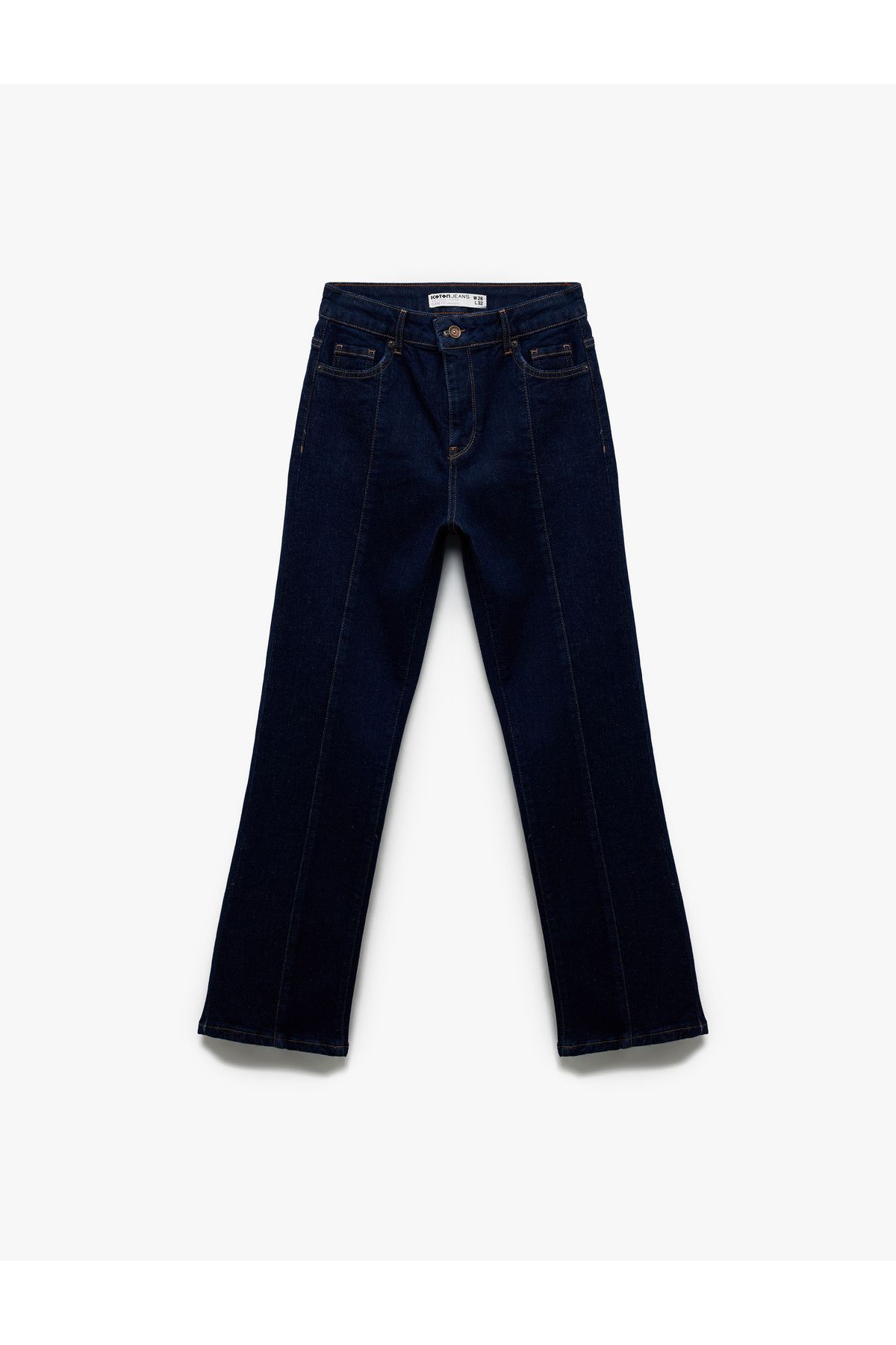 Koton Normal Bel İspanyol Paça Denim Pantolon - Flare Jeans