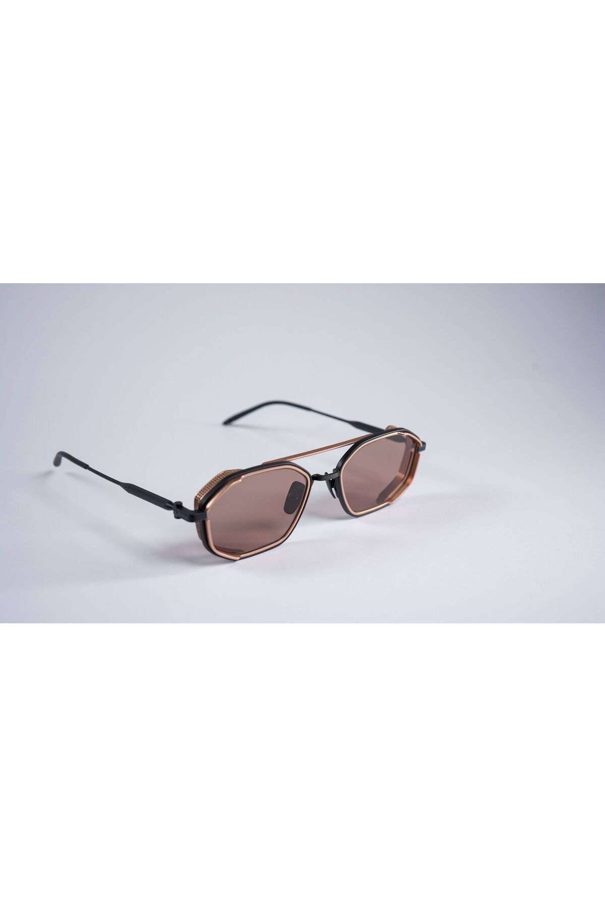 PRESİDORYA Presidorya PD7029MBLK/MRGL Unisex Güneş Gözlüğü Siyah Çerçeve Kahverengi Lens UV400