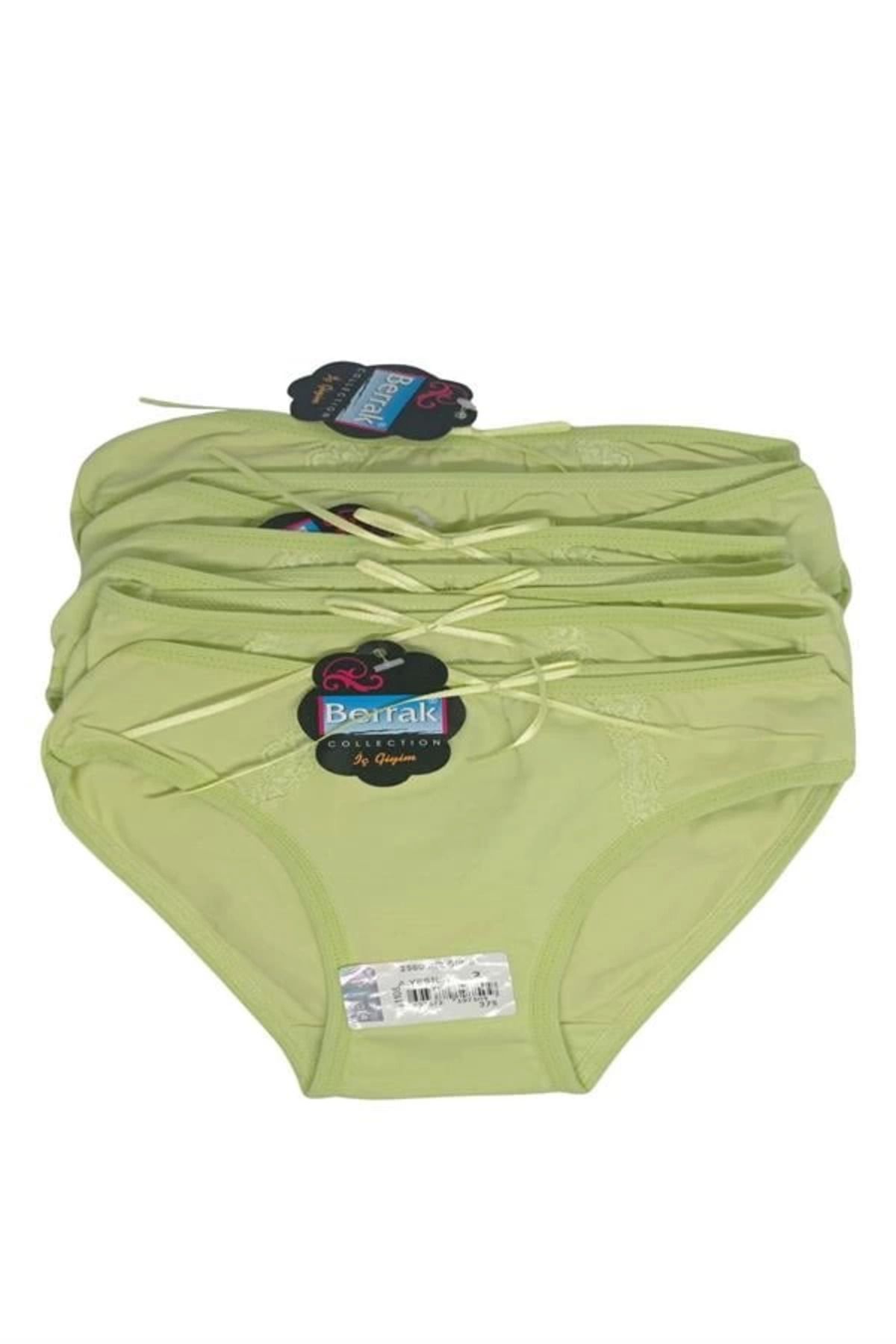 Angel Of Life Berrak Kız Bikini Külot 6 lı 2580 1-2 yaş yeşil