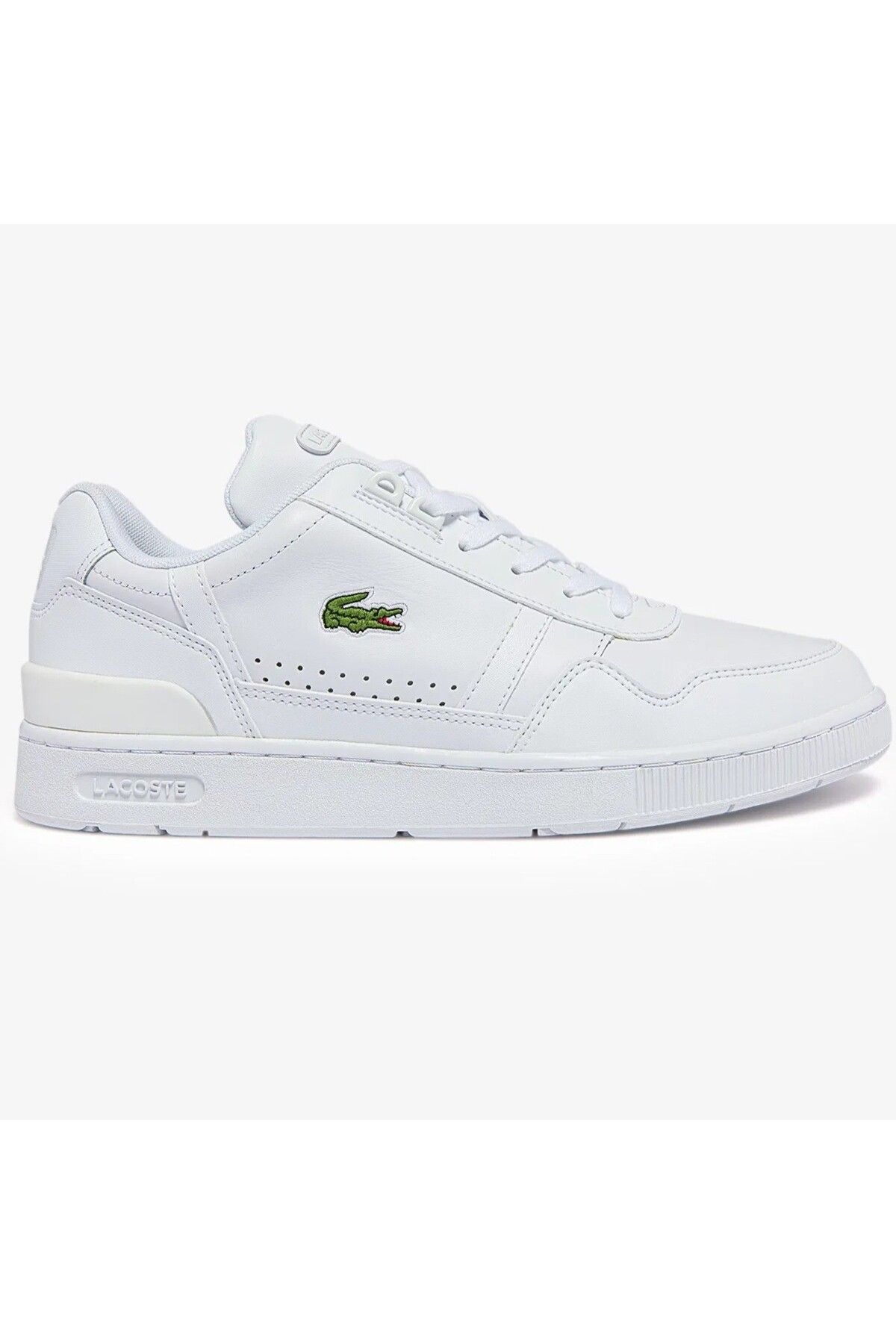 Lacoste T-Clip Hakiki Deri Erkek Beyaz Sneaker