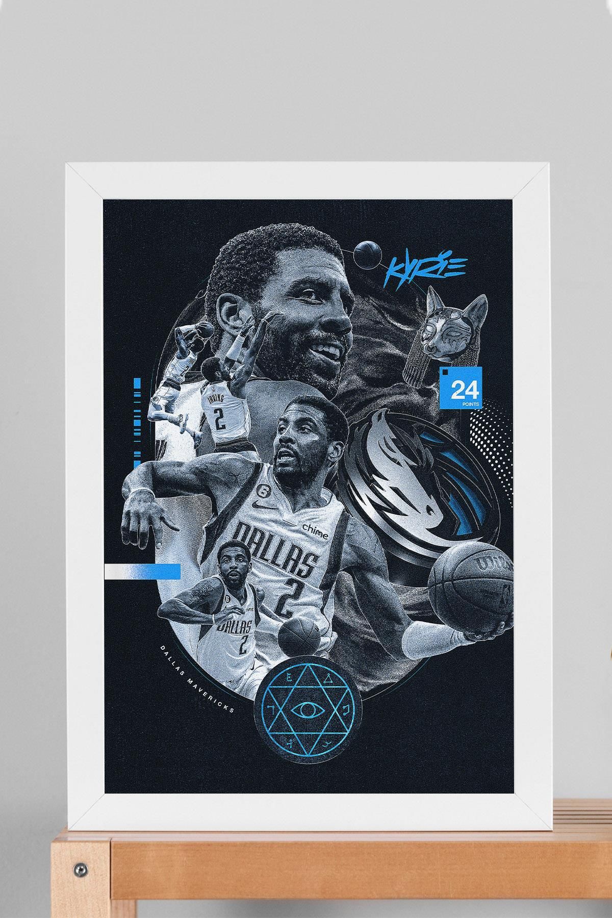 Saturn Kyrie Irving Çerçeveli Tablo - Basketbol NBA Posteri Tablo