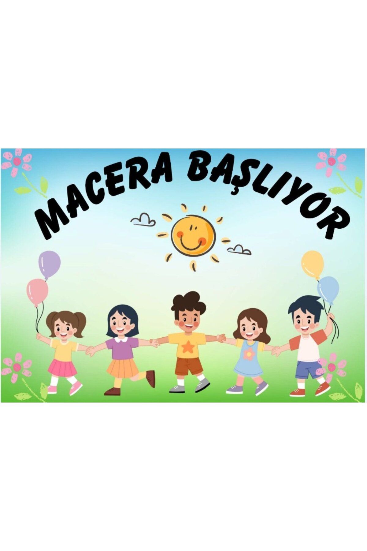 PROMISEBACKDROP2 MACERA BAŞLIYOR 150x200 KUMAŞ /PANO OKUL ETKİNLİK