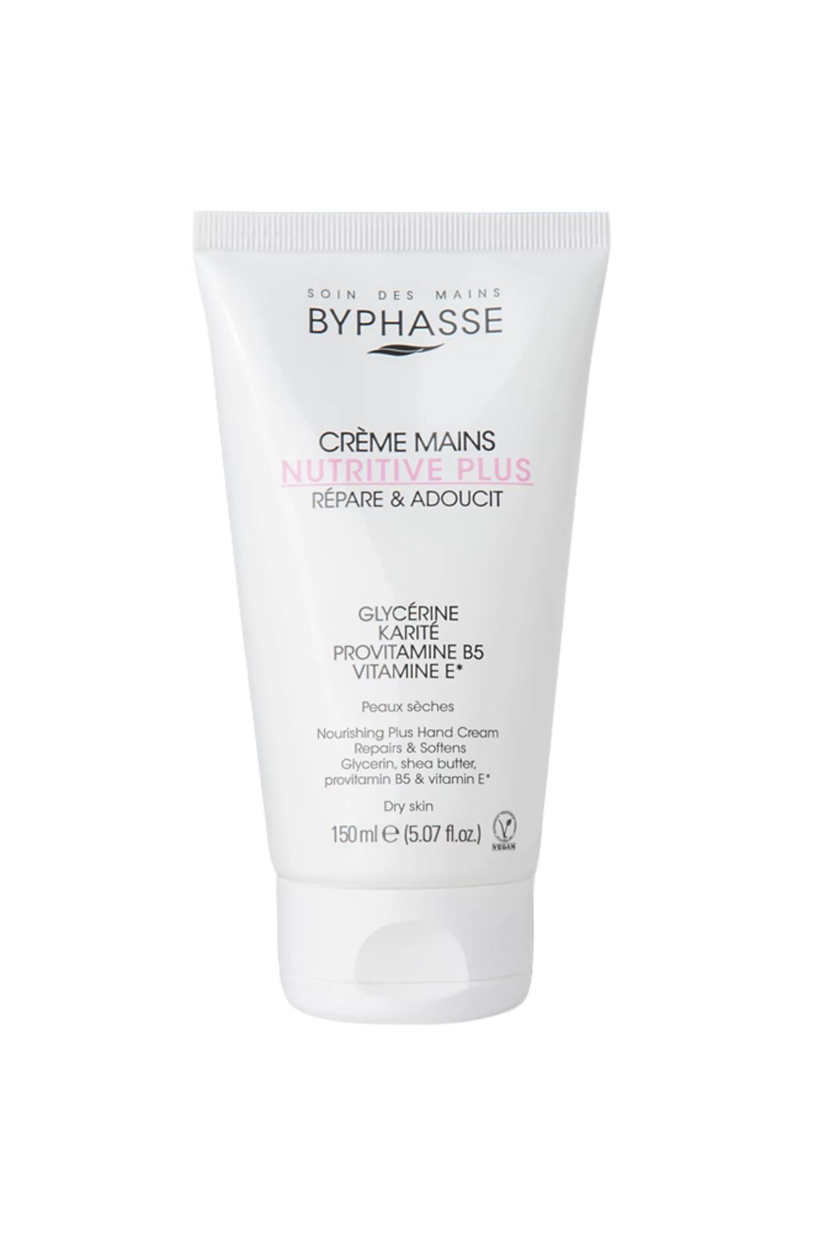 BYPHASSE-Hand Cream, Byphasse, Nutritive Plus, with Glycerin and Provitamin B5 and E, 150ml 1