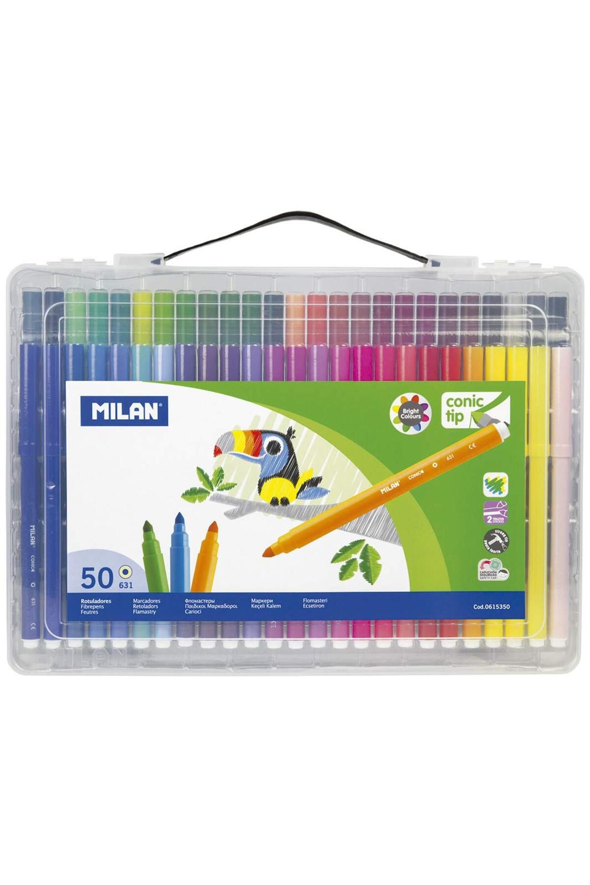 Milan-Milan conical tip marker set, multicolor, 50 pieces 1