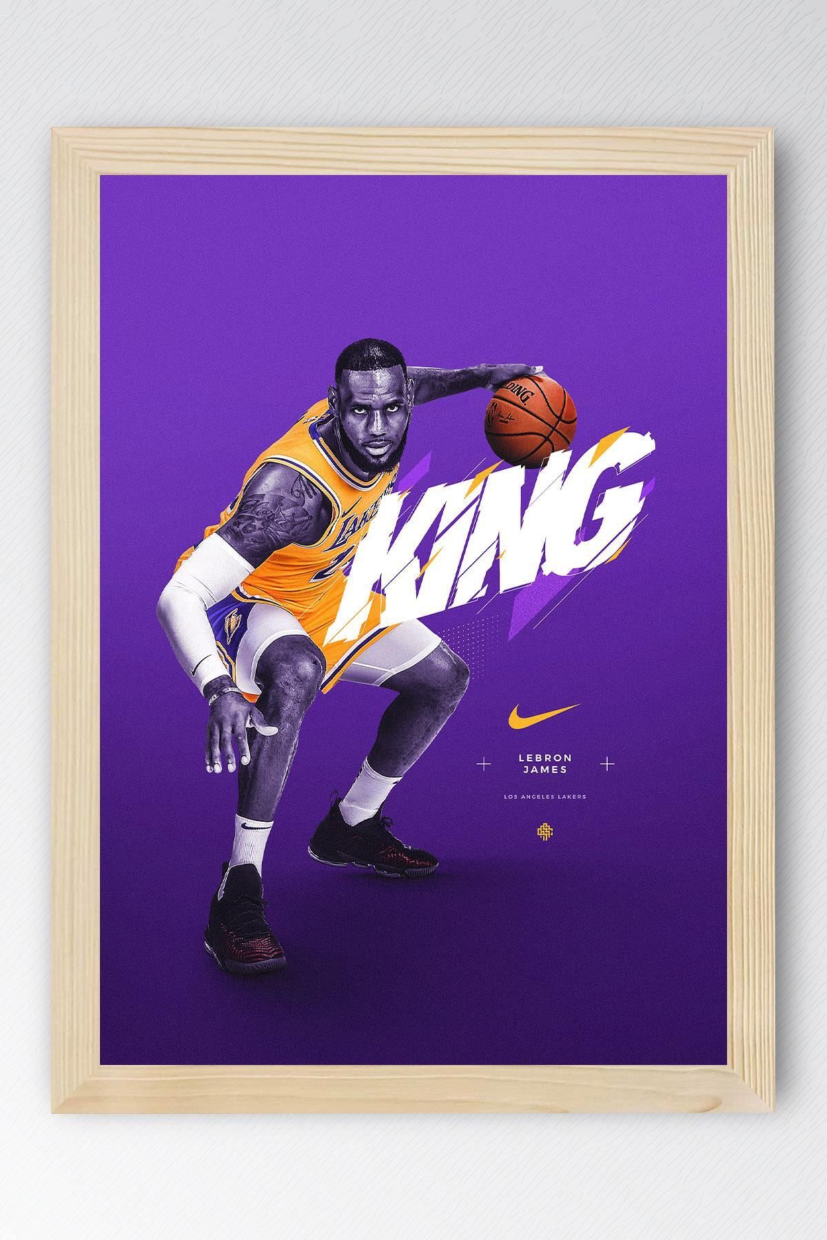 Saturn LeBron James Çerçeveli Tablo - Basketbol NBA Posteri Tablo