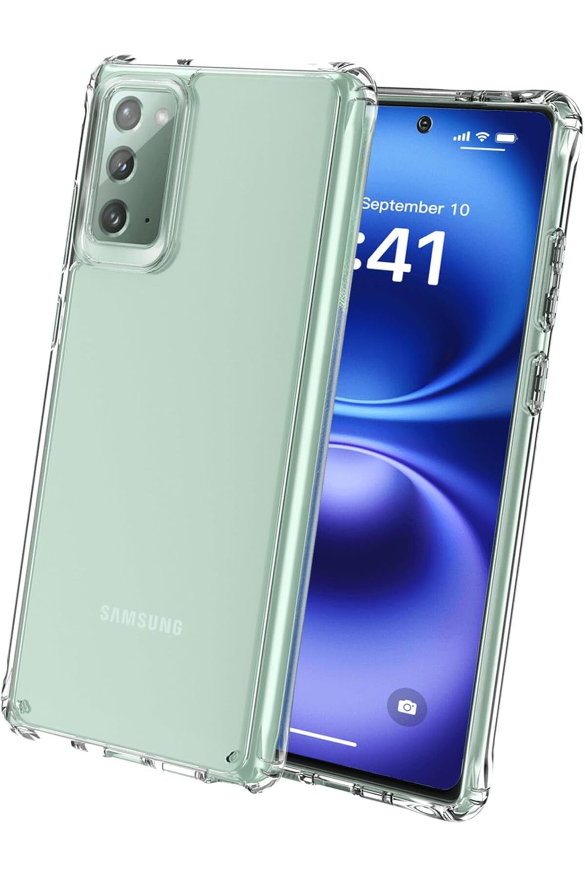 Ehr. Samsung Galaxy Note 20 Uyumlu Darbe Önleyici Sararmaya Dayanıklı Airbag Korumalı Ultra Slim TPU Şeff