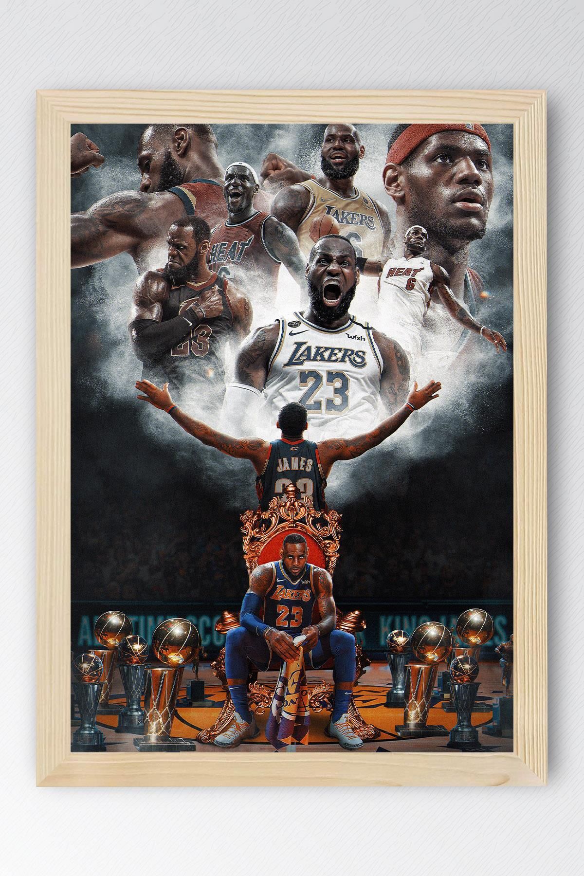 Saturn LeBron James Çerçeveli Tablo - Basketbol NBA Posteri Tablo