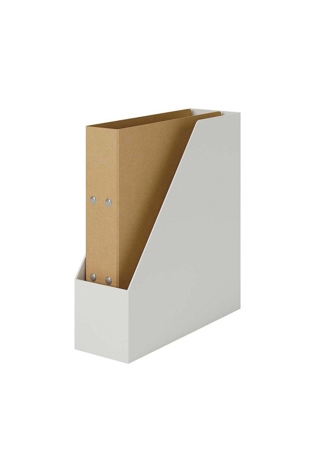 Muji-Polypropylene Stand File Box A4, W10 x D27.6 x H31.8cm, White 4