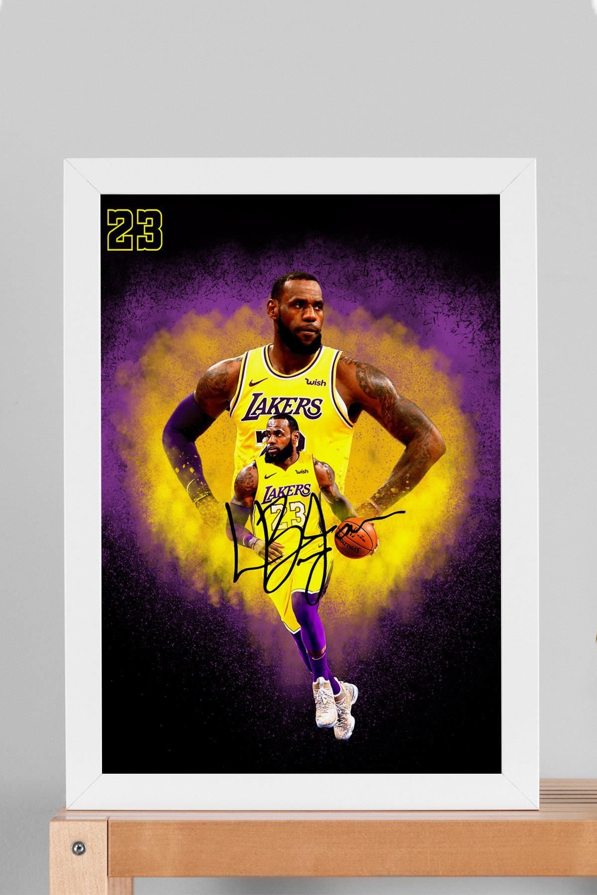 Saturn LeBron James Çerçeveli Tablo - Basketbol NBA Posteri Tablo