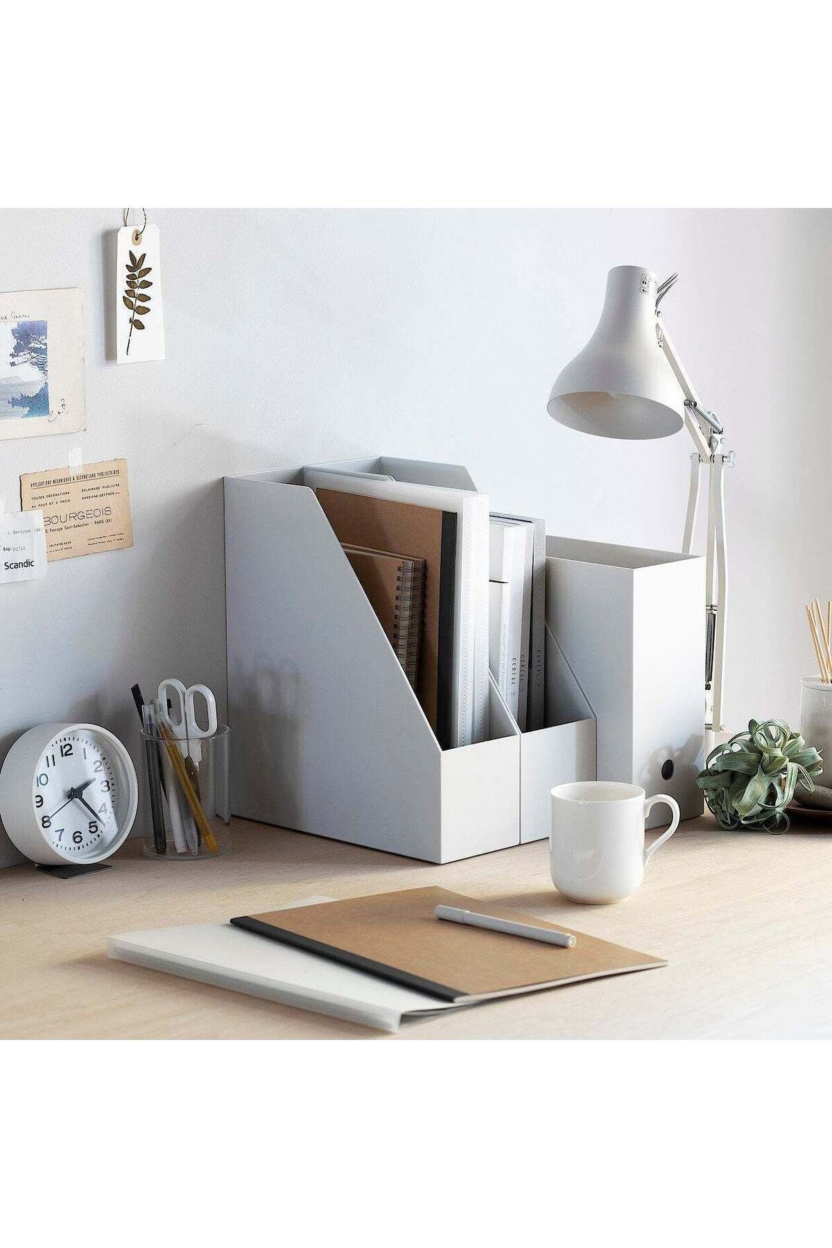 Muji-Polypropylene Stand File Box A4, W10 x D27.6 x H31.8cm, White 6