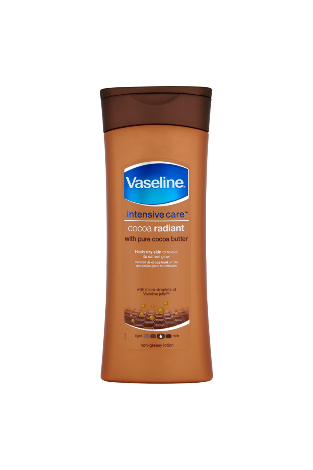 Vaseline Tělové mléko, vazelína, zářivý kakao, s kakaovým máslem, pro péči o ...