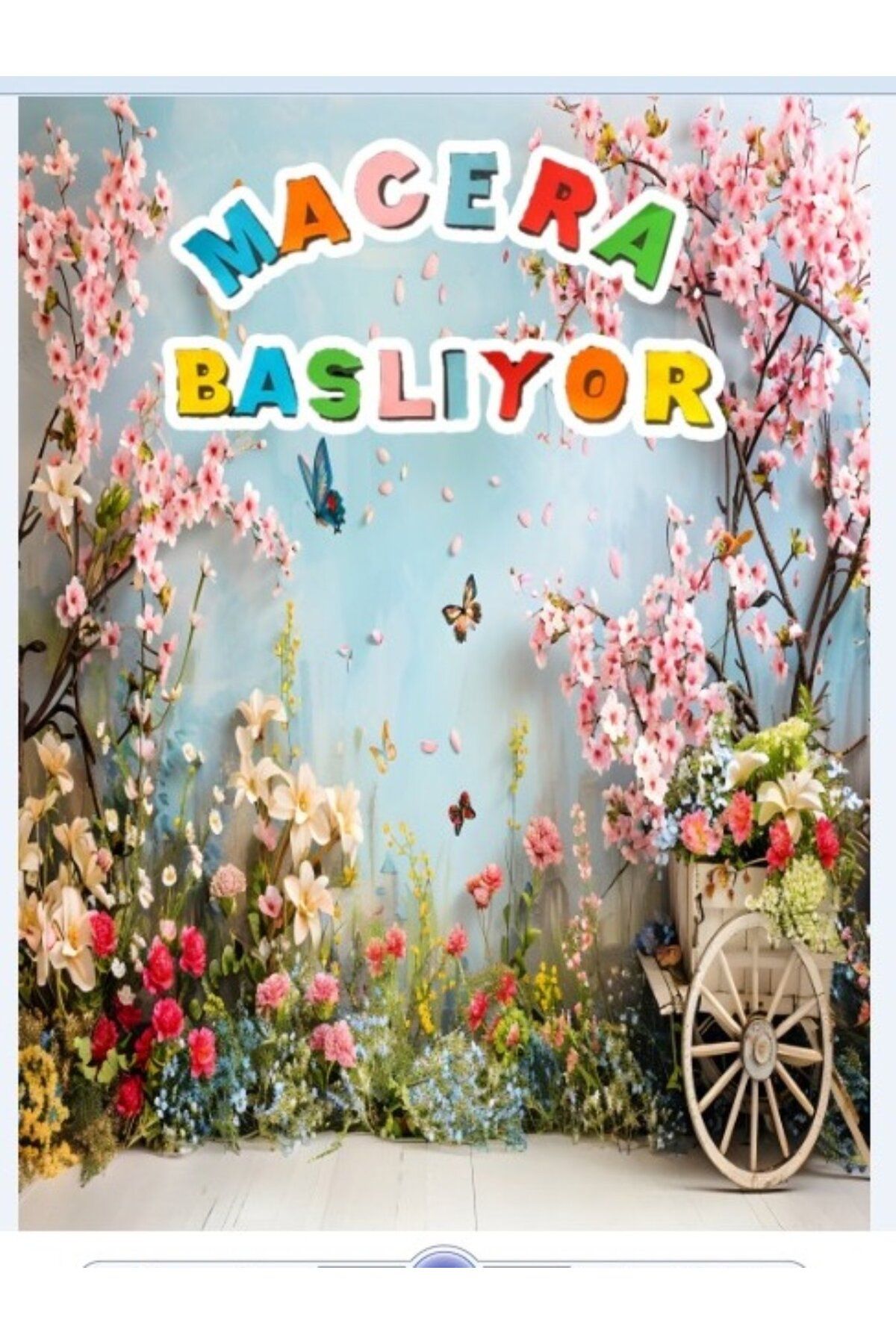 PROMISEBACKDROP2 MACERA BAŞLIYOR 150x200 KUMAŞ /PANO OKUL ETKİNLİK