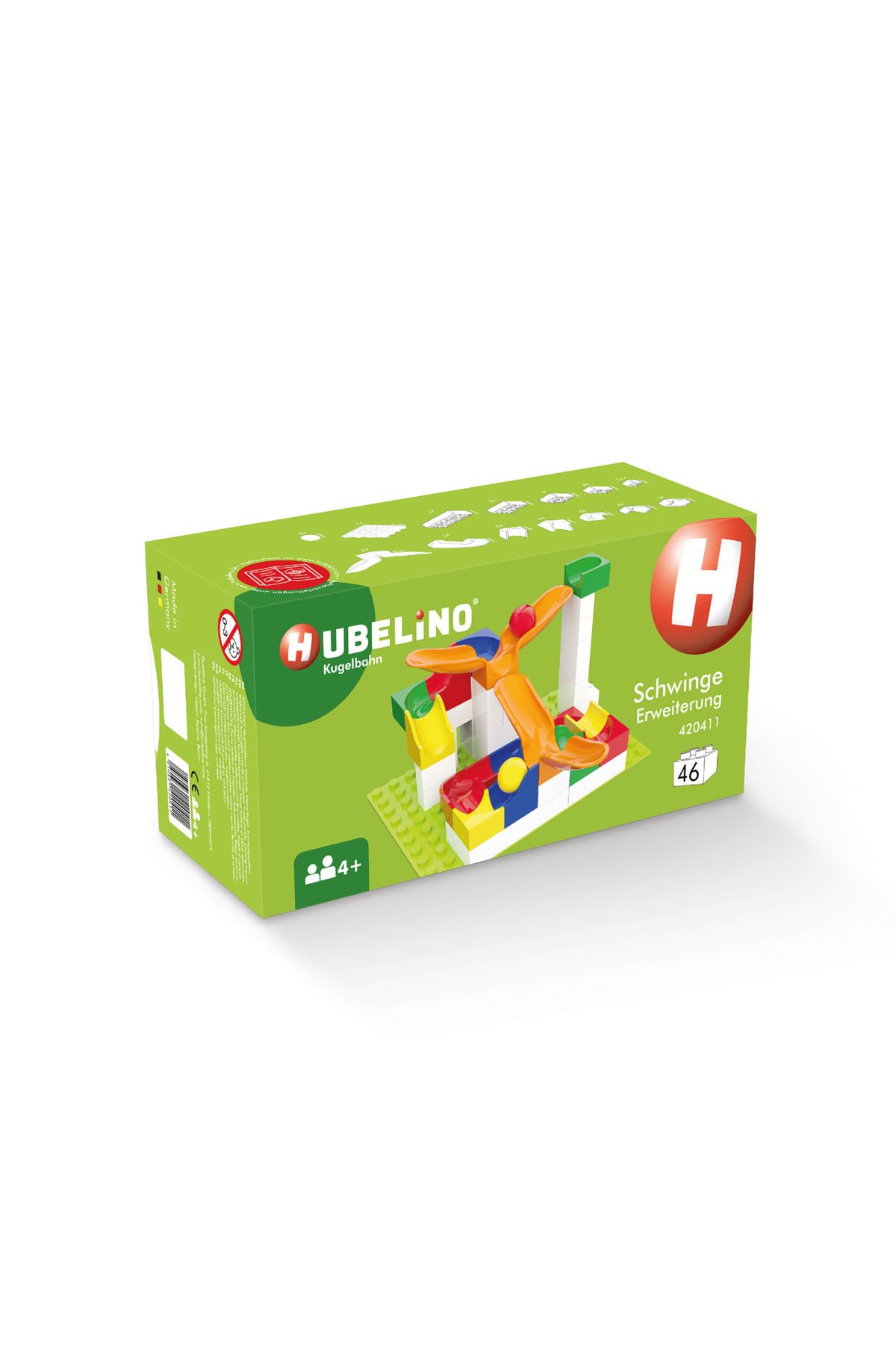 Hubelino-Joc de constructie Marble Run Extensie Pendul 46 piese 6