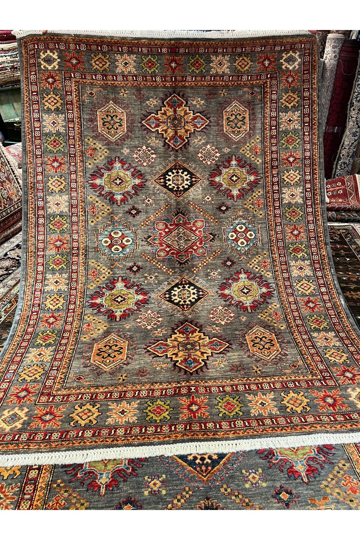 RD RAMAZAN DAĞ EL HALI SANATI El Dokuma Afgan Şirvan Halısıdır Birinci Sınıf Kalitesi Ebat 210x150