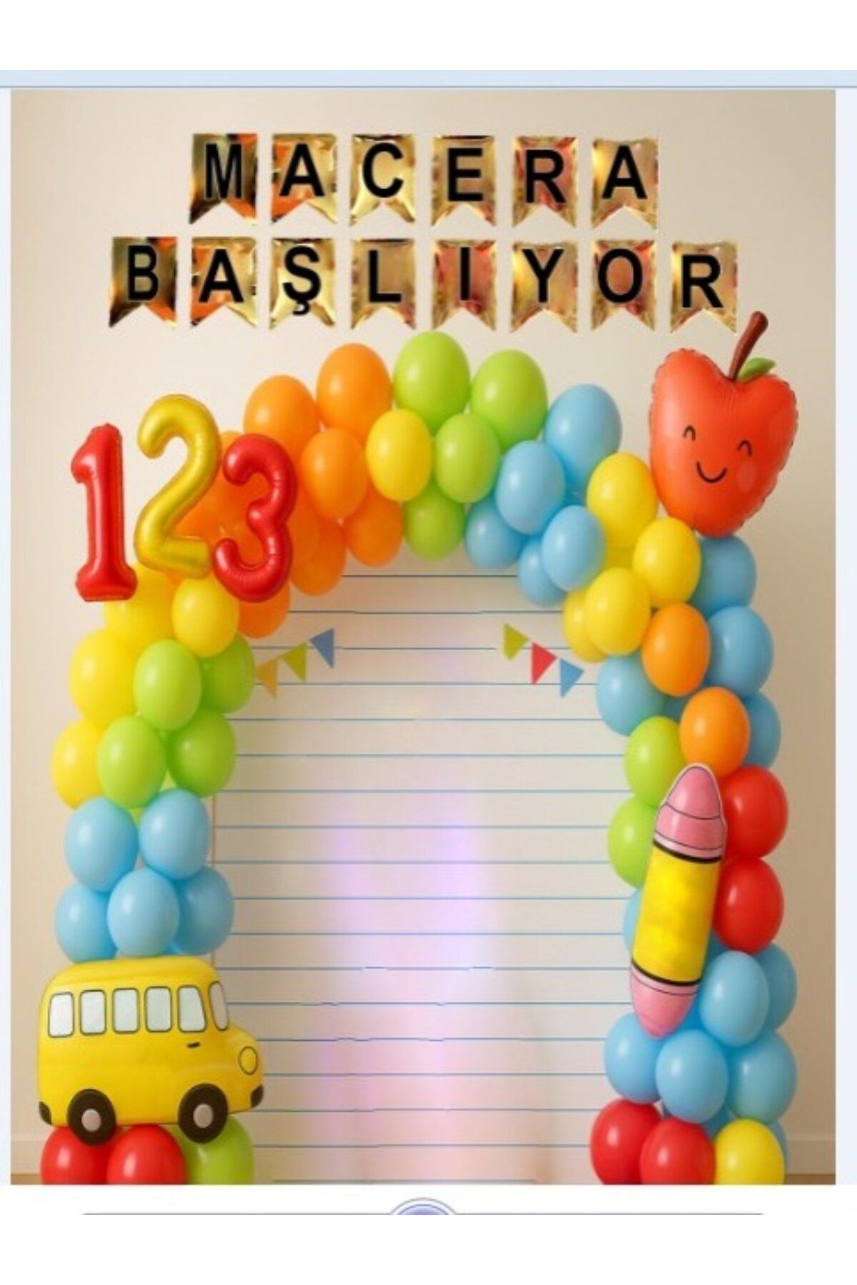 PROMISEBACKDROP2 MACERA BAŞLIYOR 150x200 KUMAŞ /PANO OKUL ETKİNLİK