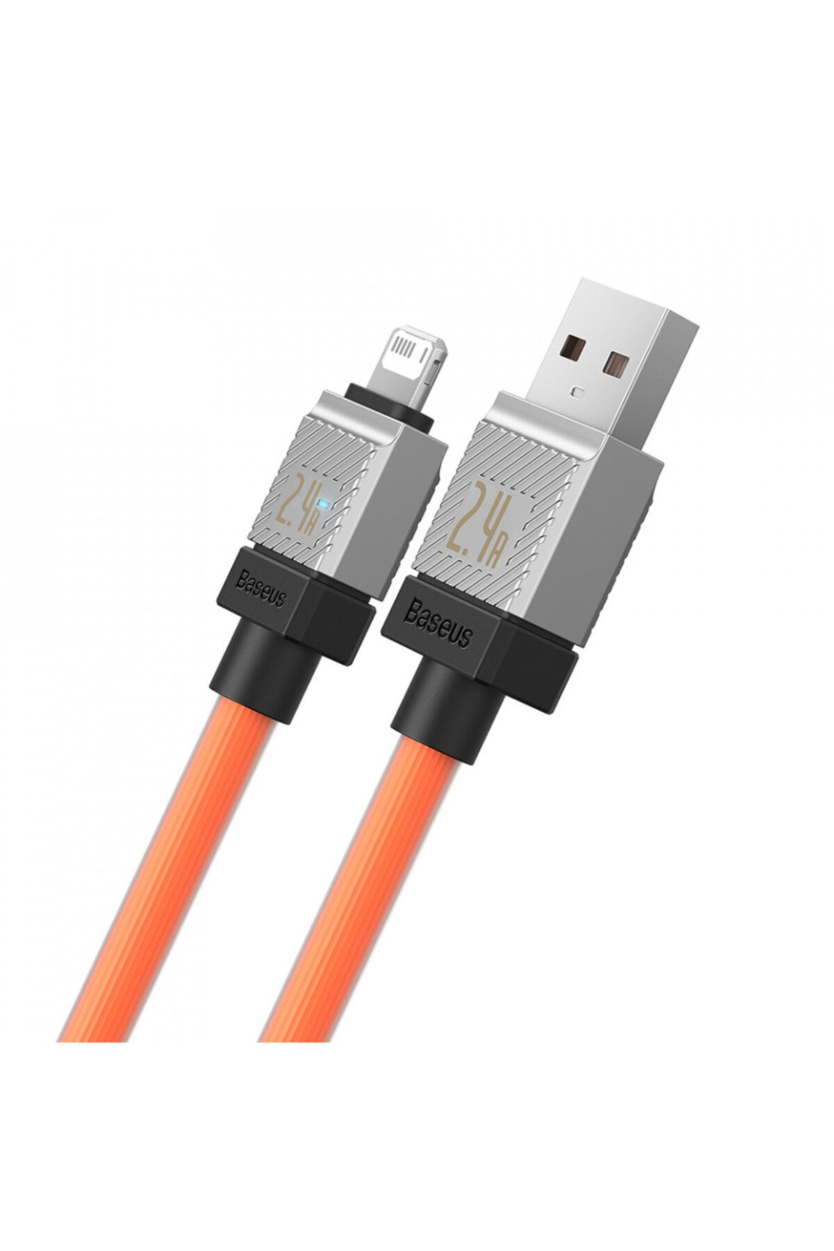 Baseus-USB to Lightning Fast Charging Data Cable, 2.4A, 2m - Baseus CoolPlay Series (CAKW000507) - Orange 2