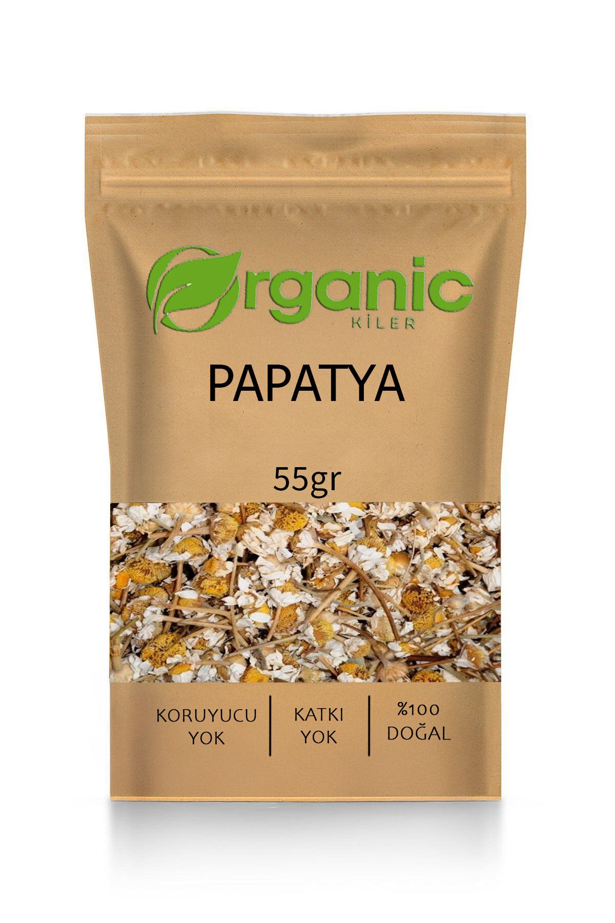 Organic Kiler Doğal Kurutulmuş Papatya Çayı 55g – Katkısız Bitki Çayı