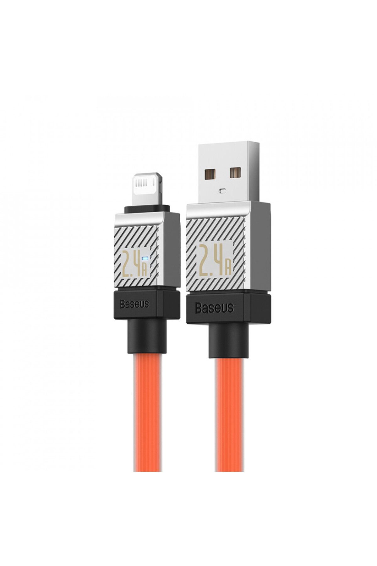 Baseus-USB to Lightning Fast Charging Data Cable, 2.4A, 2m - Baseus CoolPlay Series (CAKW000507) - Orange 5