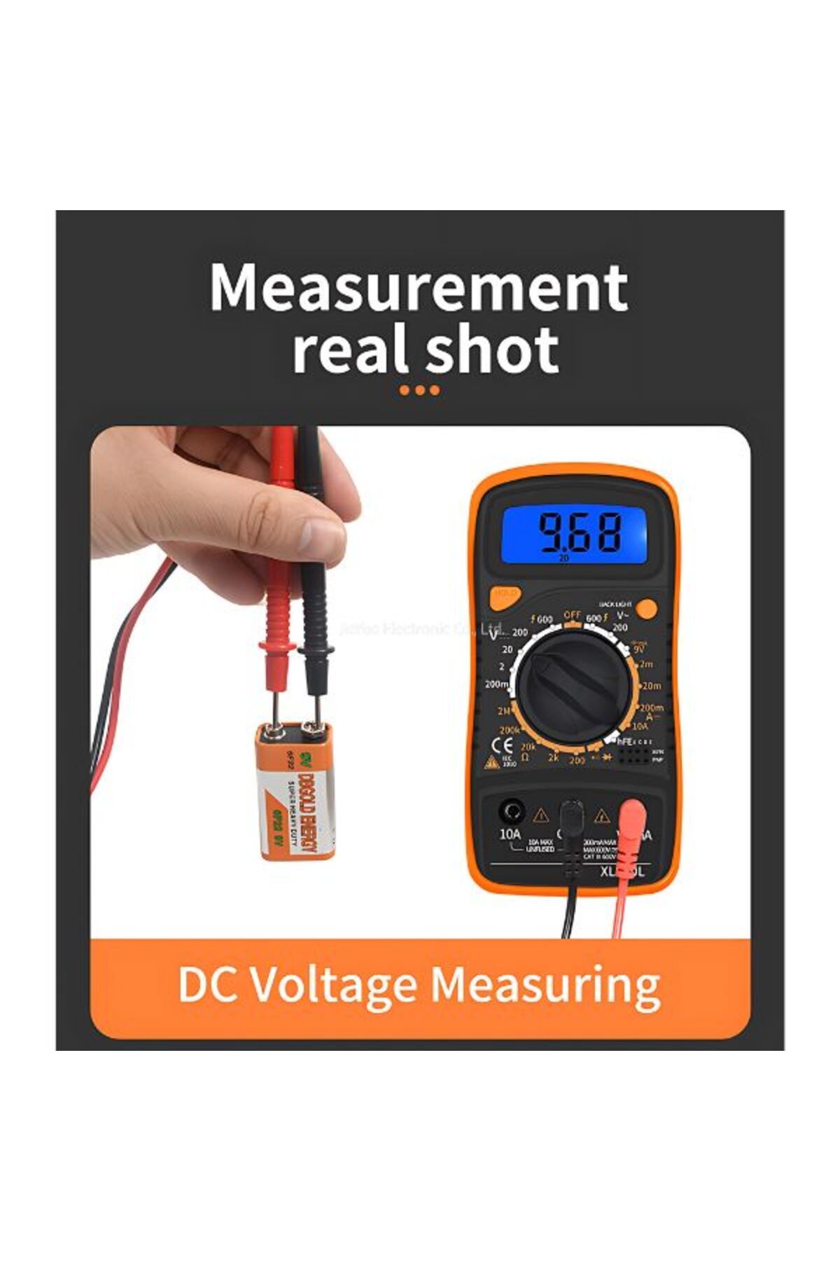 divendi-ro-Digital multimeter with LCD display - Black/Red 7