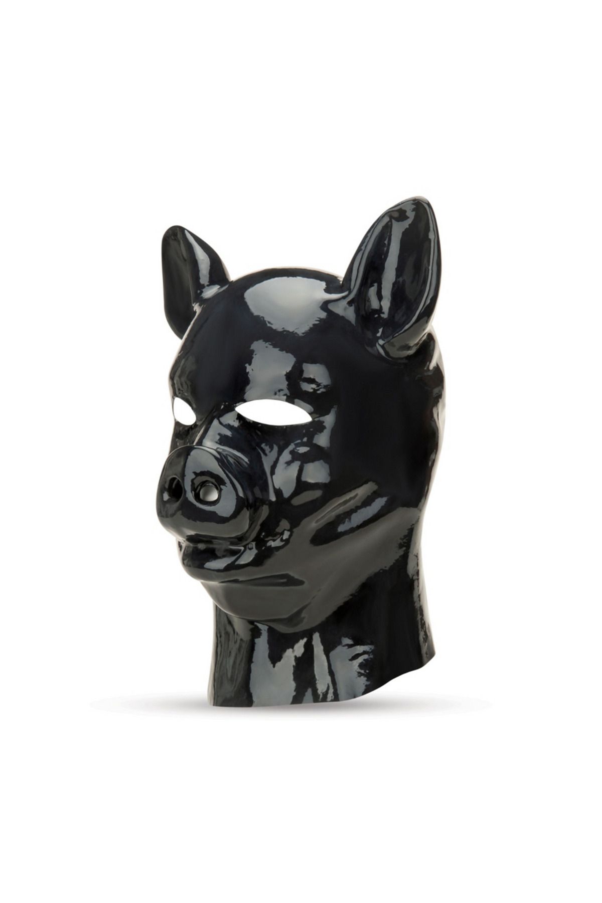 POWER LED-Latex Mask, Prowler Red, Pig model, Black 4