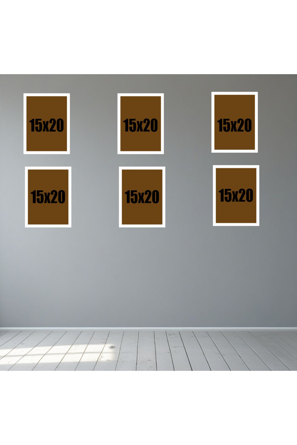 Tooall 15x20 Beyaz Çerçeve Seti – 4’lü ve 6’lı Boş Duvar Çerçevesi