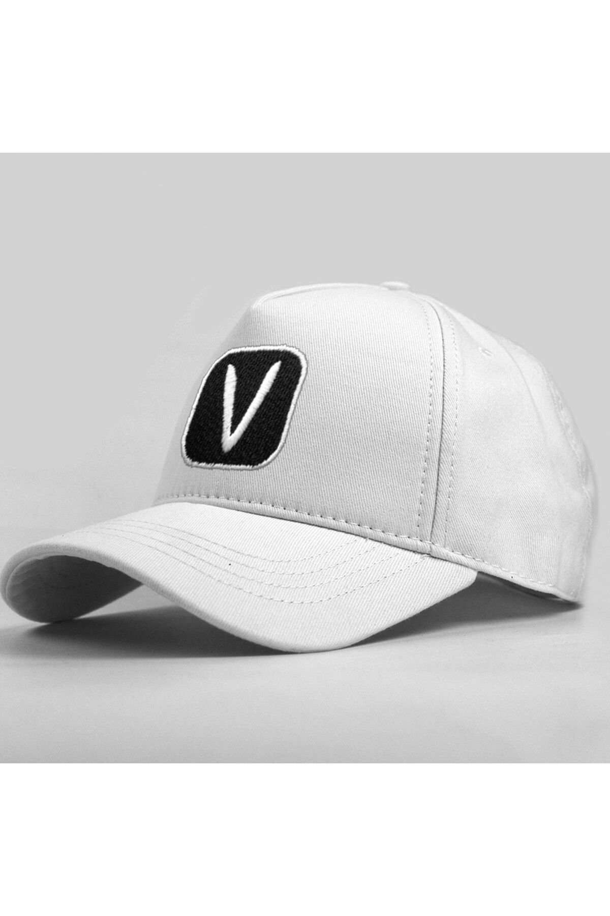 T-FUNNY V Harf Logo Yüksek Profil Şapka