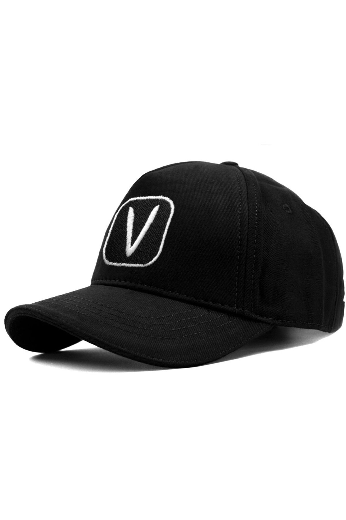 T-FUNNY V Harf Logo Yüksek Profil Şapka