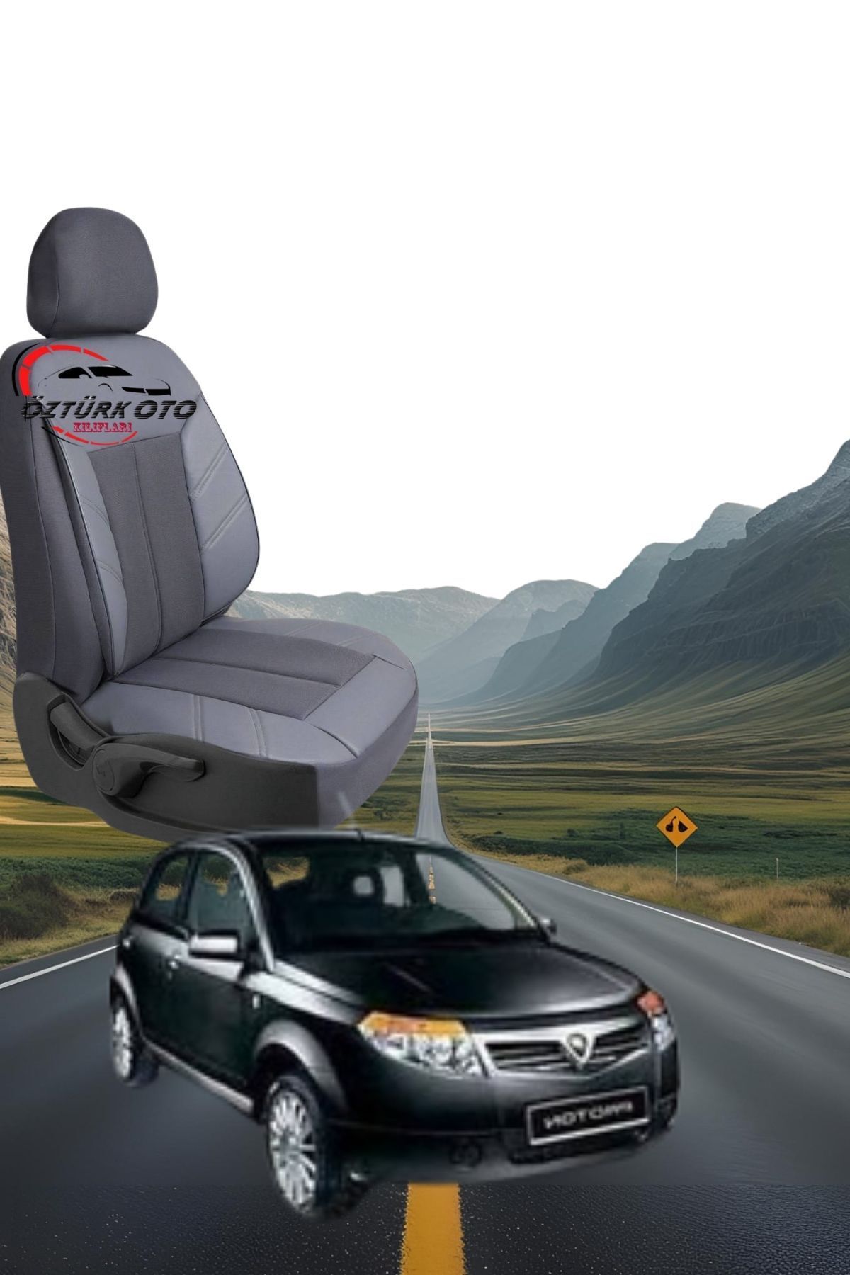MEVLÜT ÖZTÜRK OTO KILIFLARI Akik Serisi Proton Savvy Tam Set Oto Koltuk Kılıfı