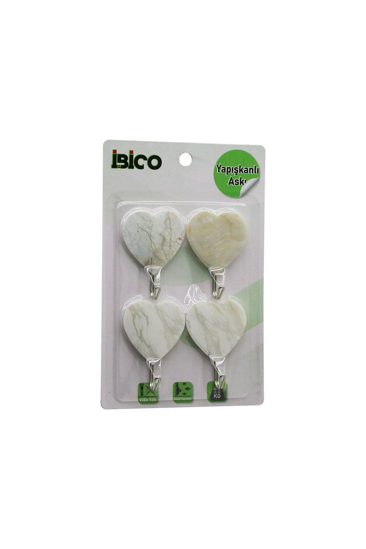 Mena Rise TuonShop 4PCS MERMER DESENLİ METAL UÇLU PLASTİK ASKI YAPIŞKANLI MONTAJ 2.5KG TAŞIMA 1122