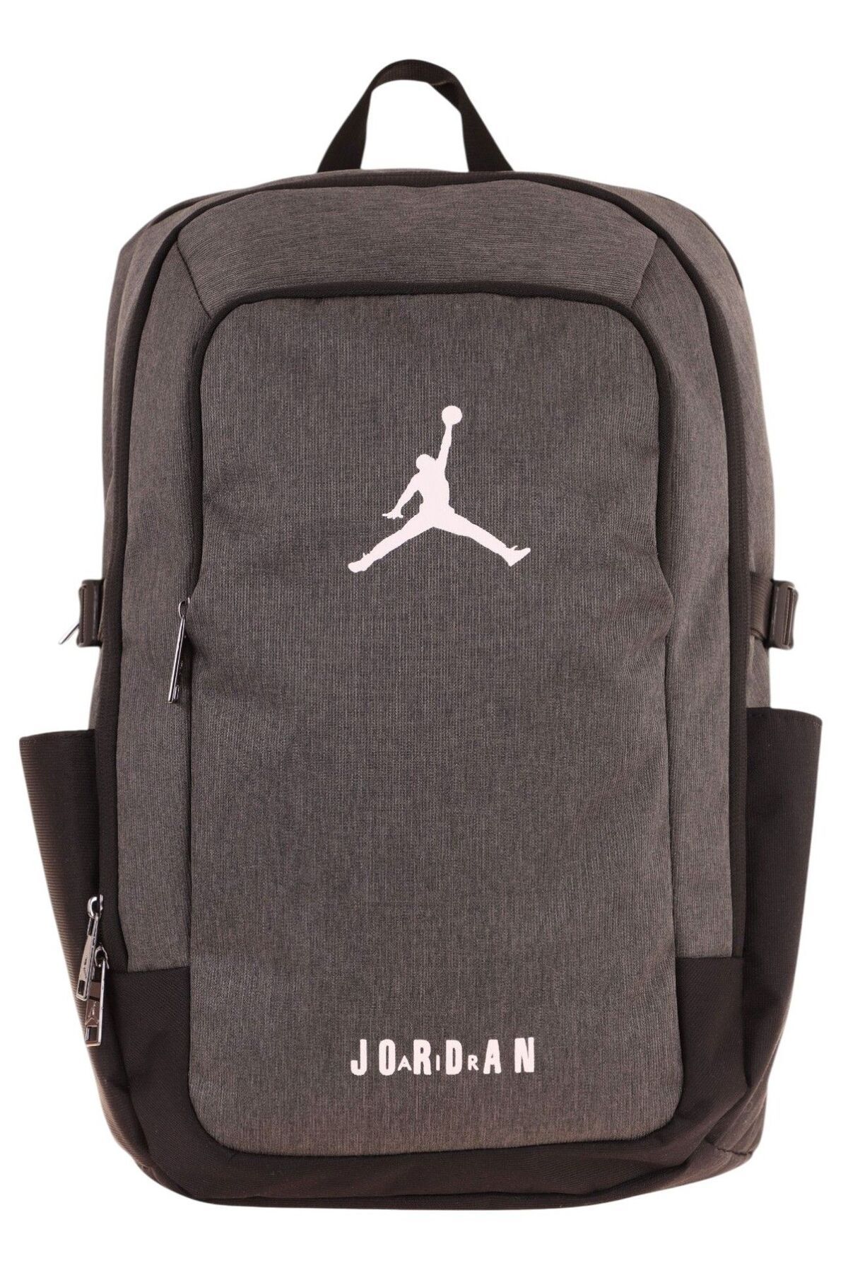 jordanair Jordan Air Miami Üç Bölmeli Gri Erkek Çocuk Sırt Çantası - JA-Q3154