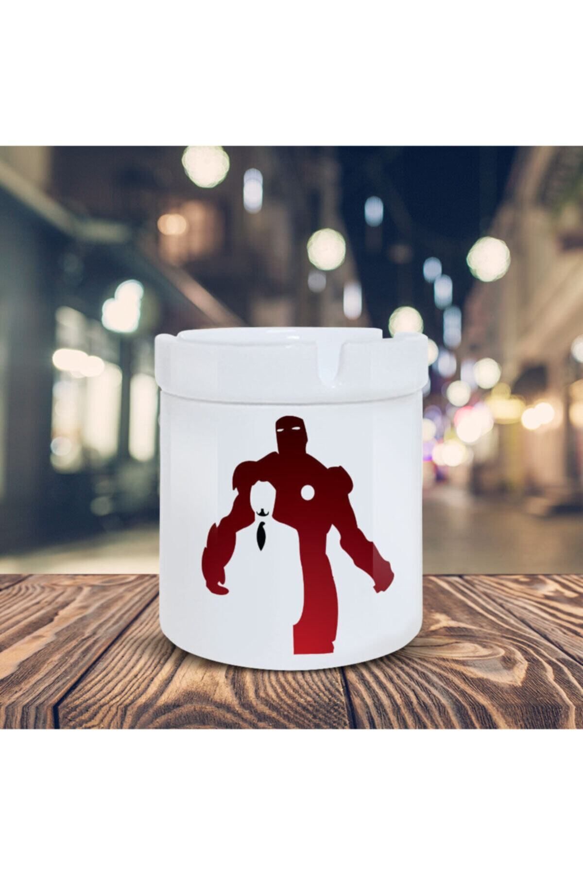 BİBANAPROMOSYON Tony Stark Baskılı İron Man Küllük K-16
